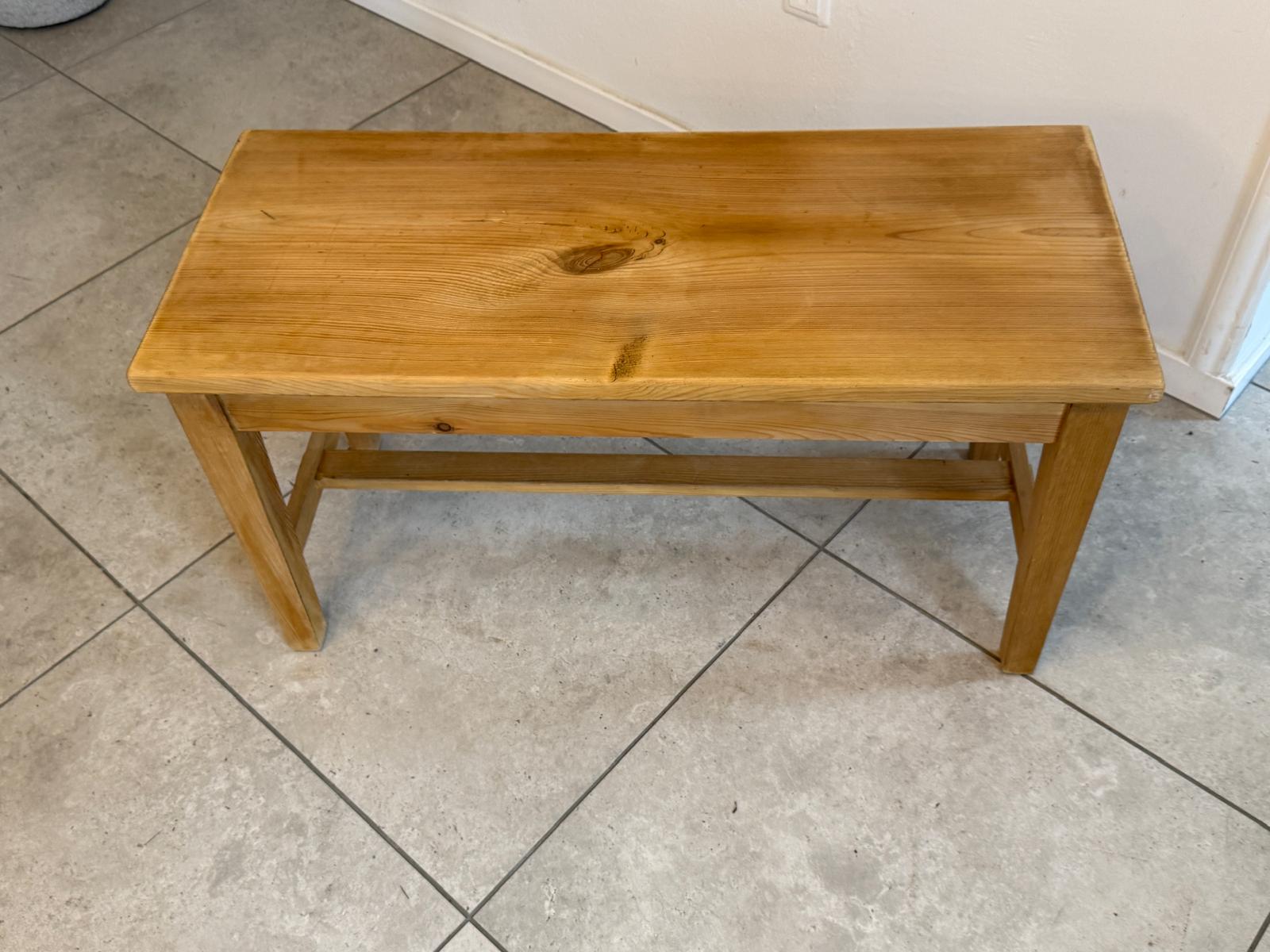 Bauernbank Bankerl Tisch Sitzbankerl aus Weichholz D1055