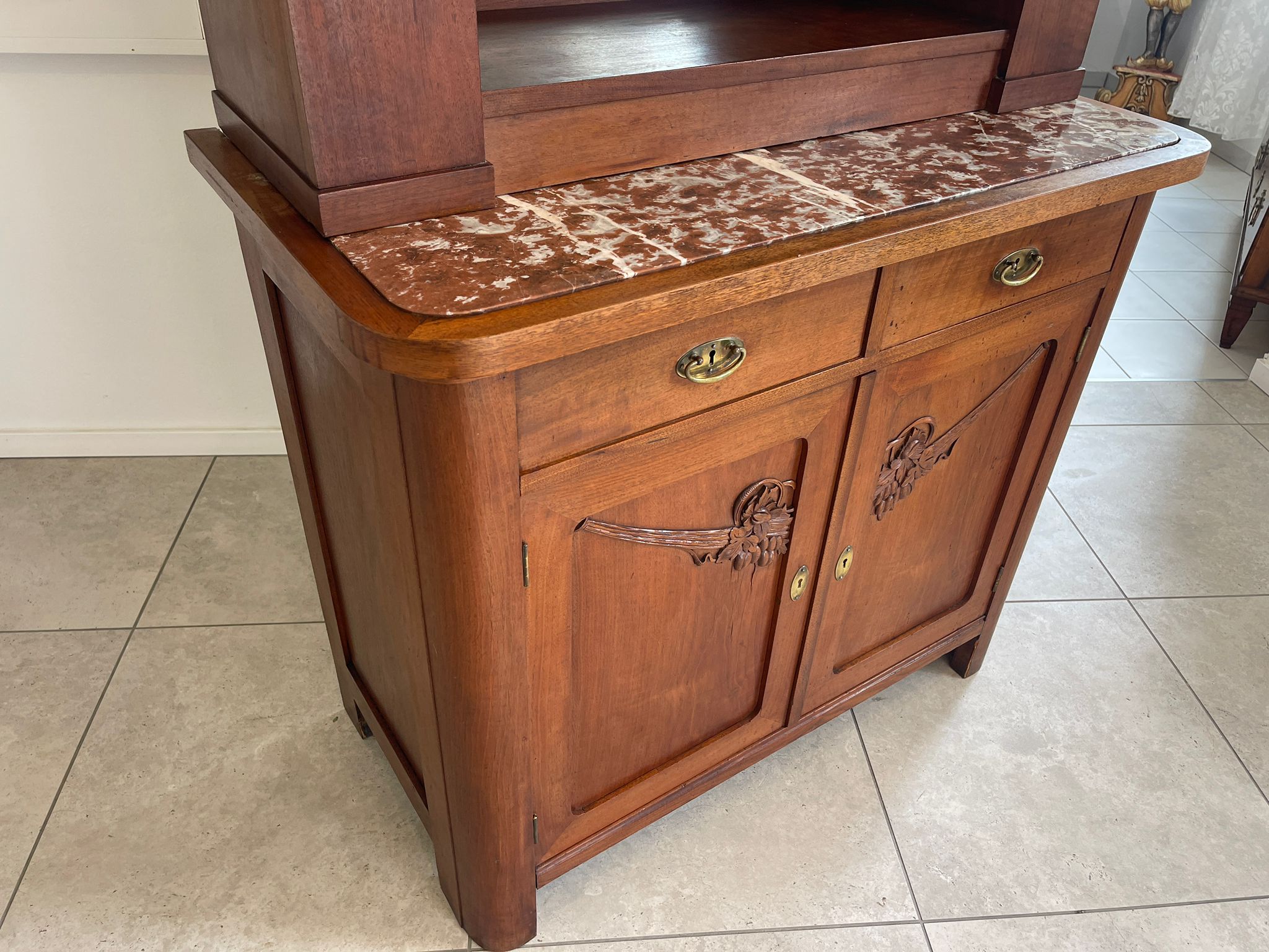 Originale Jugendstil Kredenz Bücherschrank Rudolf Baumgartner G1627