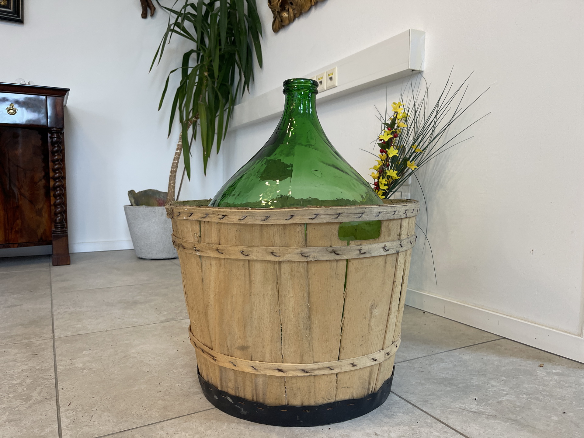 IMG_4297 Alte Ballonflasche Weinballon, Gärballon, Glasballon, 25 Liter, A4711