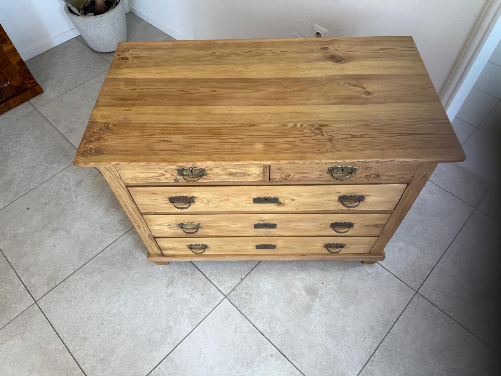 Jugendstil  Kommode 4 Ladenkommode Antik Original D2410