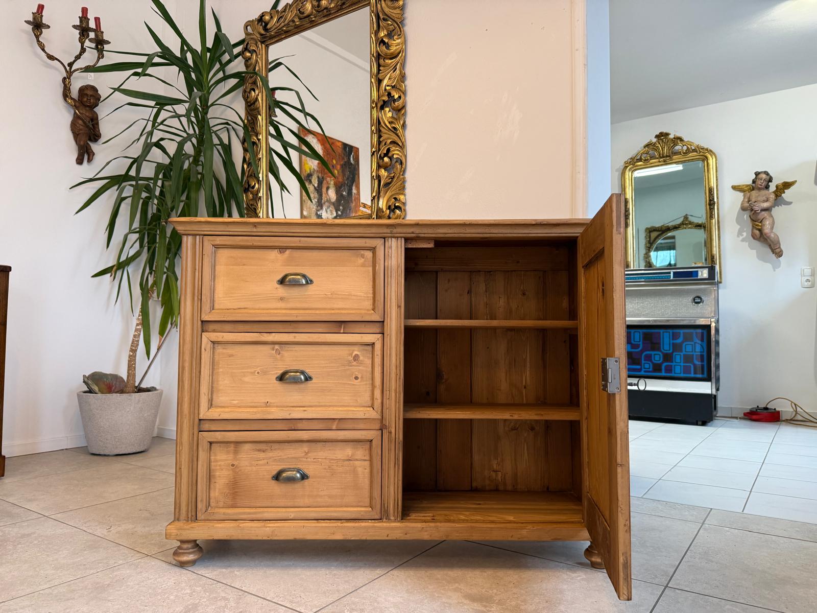 Ladenkommode Bauernmöbel Bauernmöbel Bauernschrank Weichholz D1113