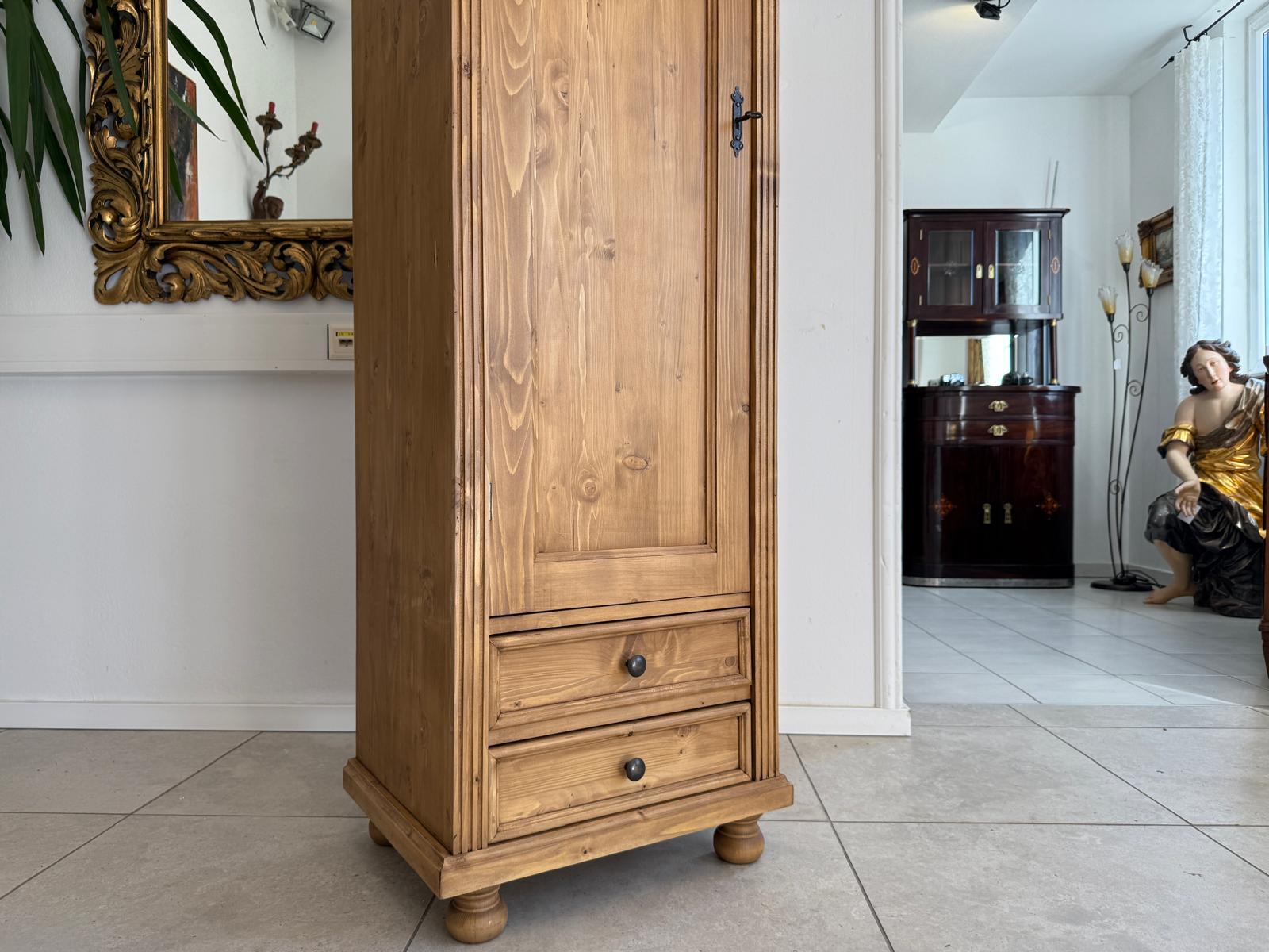  1 türiger Bauernschrank Naturholzschrank Weichholz Naturholzkasten D2347