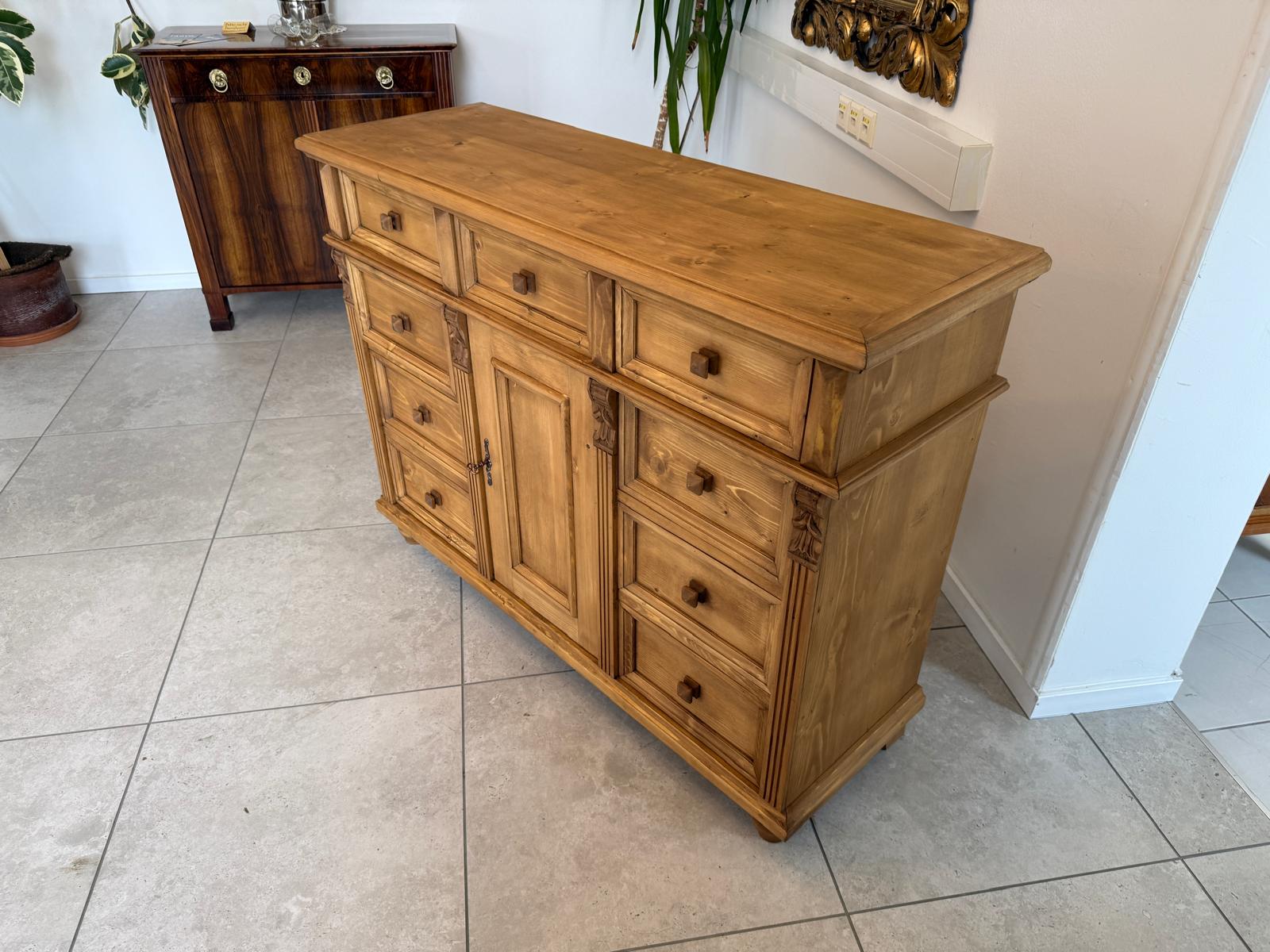 Massivholzkommode Ladenkommode Bauernmöbel Bauernmöbel Bauernschrank G2110