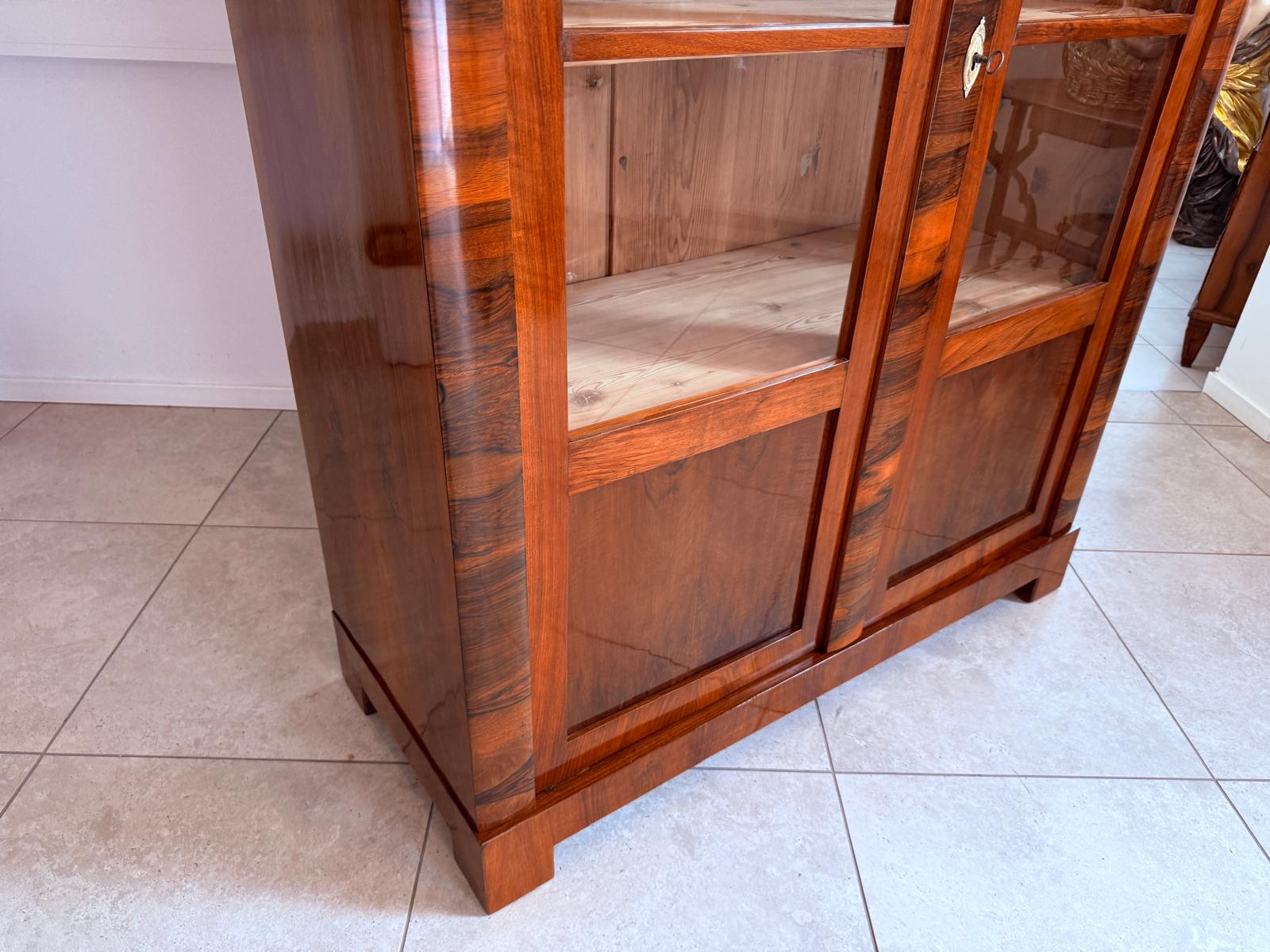 SALE Restaurierte Biedermeier Vitrine Bücherschrank ANTIQUITÄT D2871