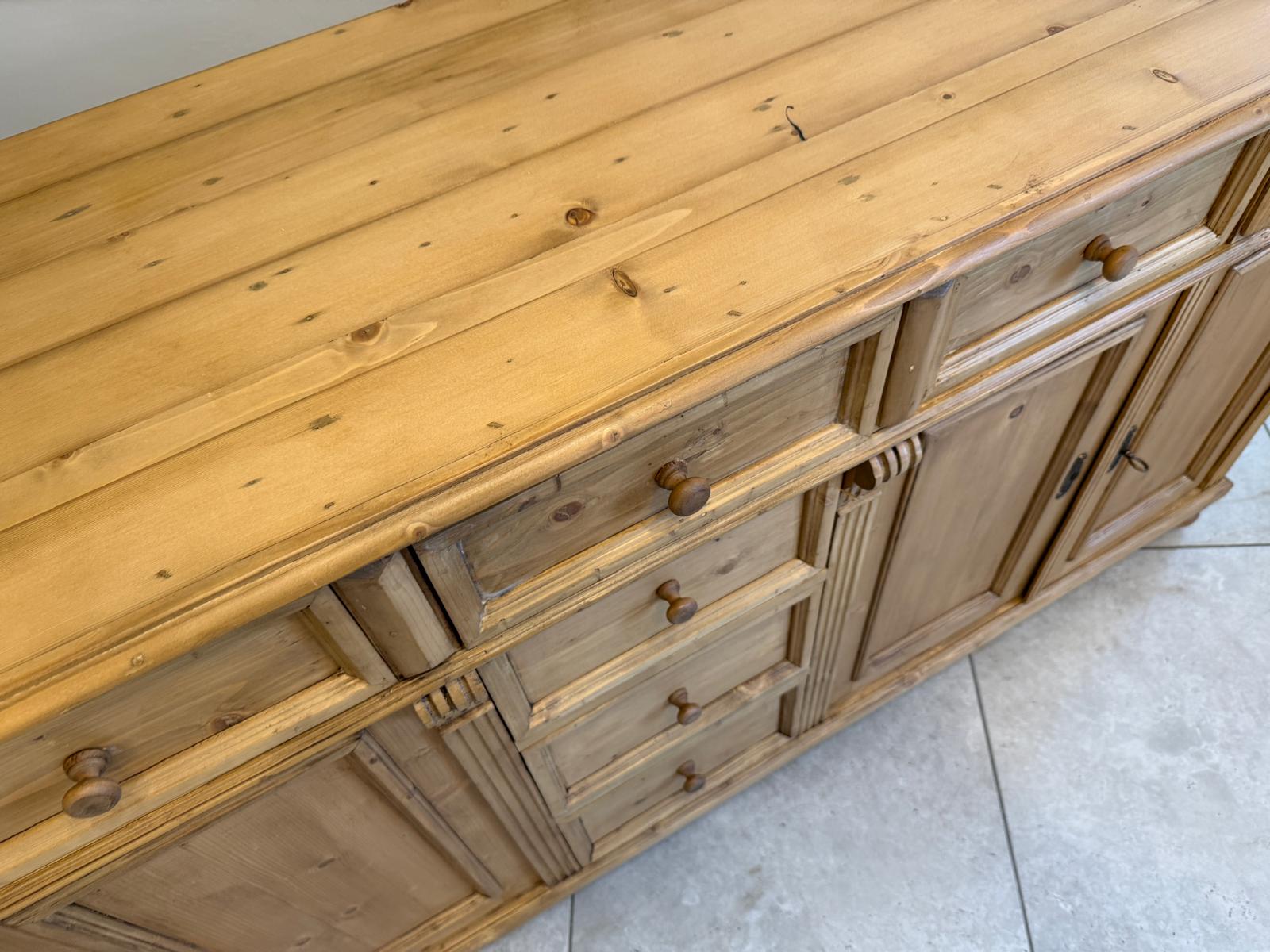 Massiver Apothekenschrank 8 Ladenkommode Ladenschrank Weichholz G2361