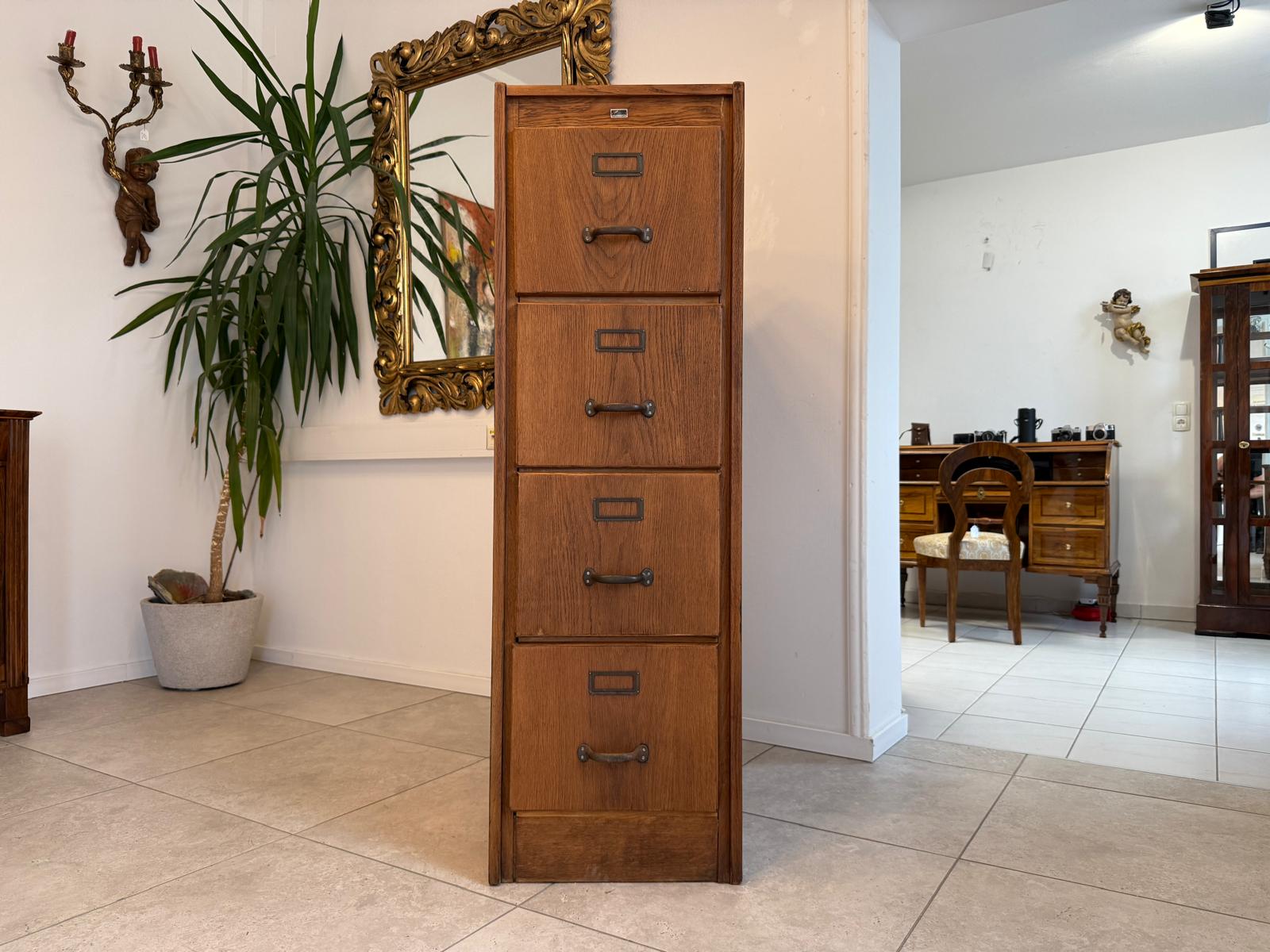 Original Jugendstil-Hängeregisterschrank Büroschrank  Aktenschrank G2112