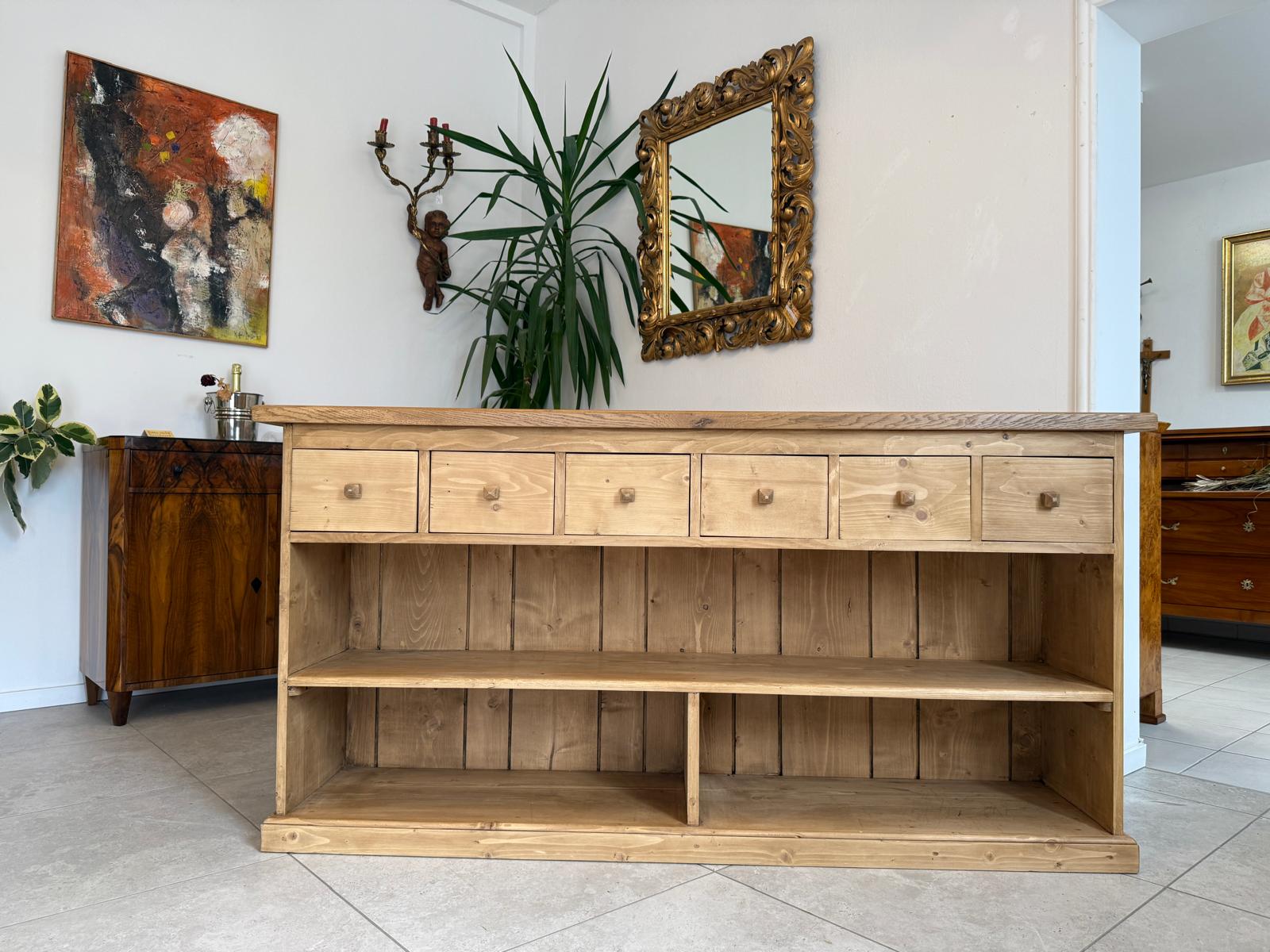 Massive Laden Ladenkommode Ladenschrank Apothekerschrank Bauernmöbel G1896