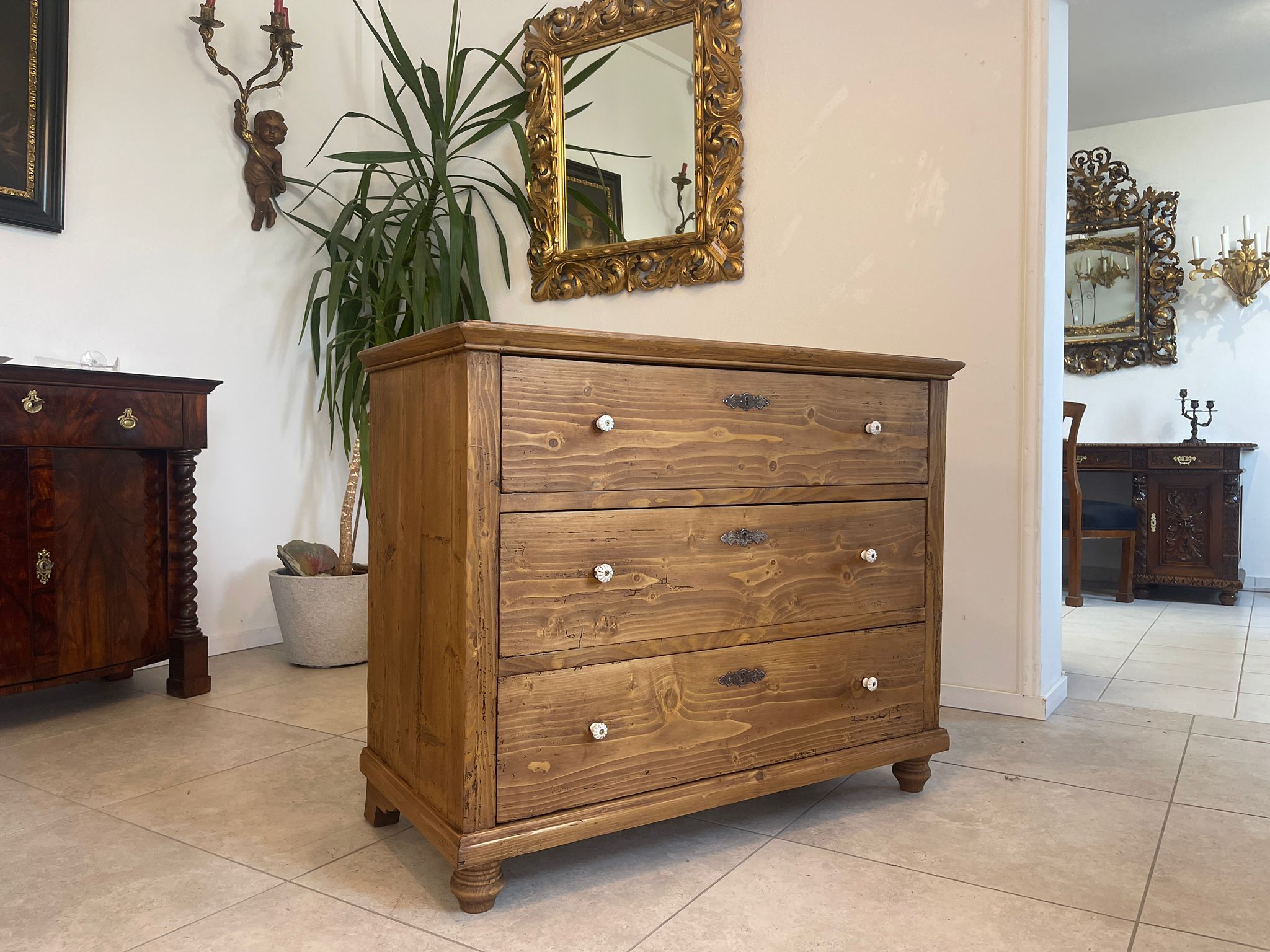 Restaurierte Biedermeier Kommode 3 Ladenkommode A4856