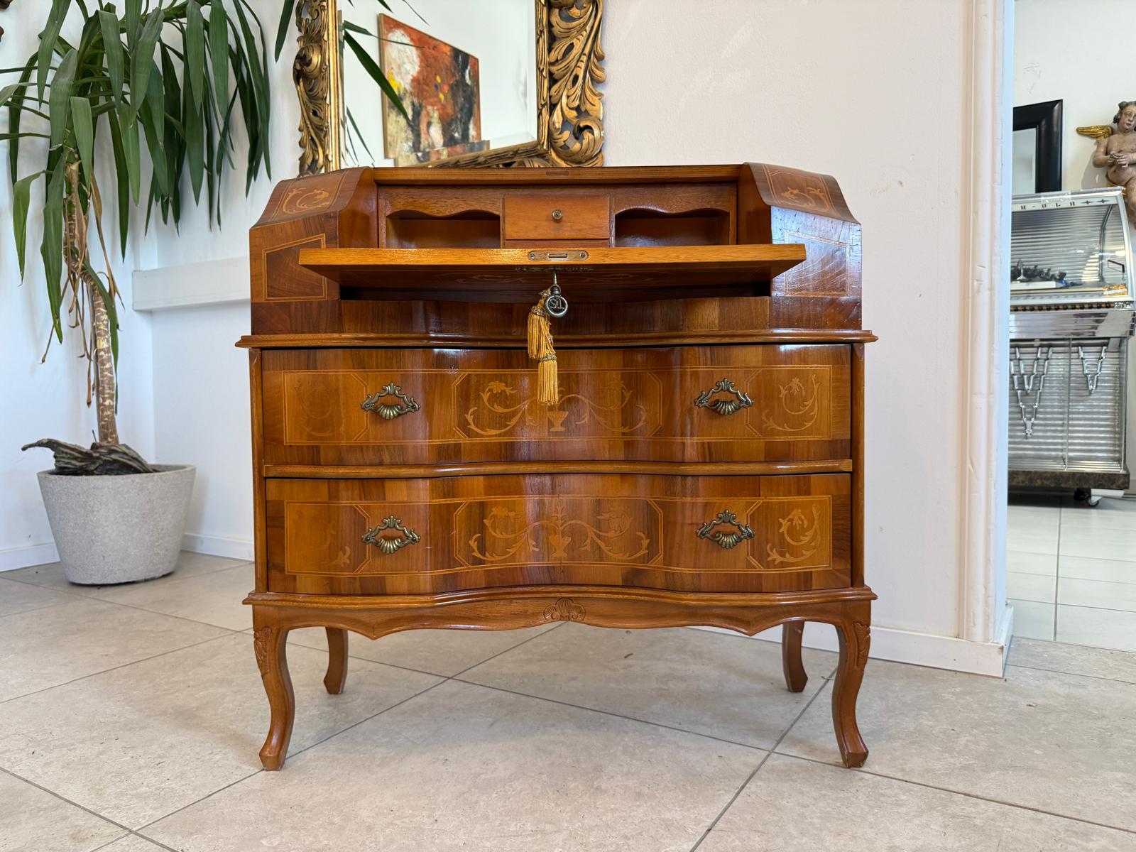 Sekretär Schreibsekretär Barockstil Marketerien D2808