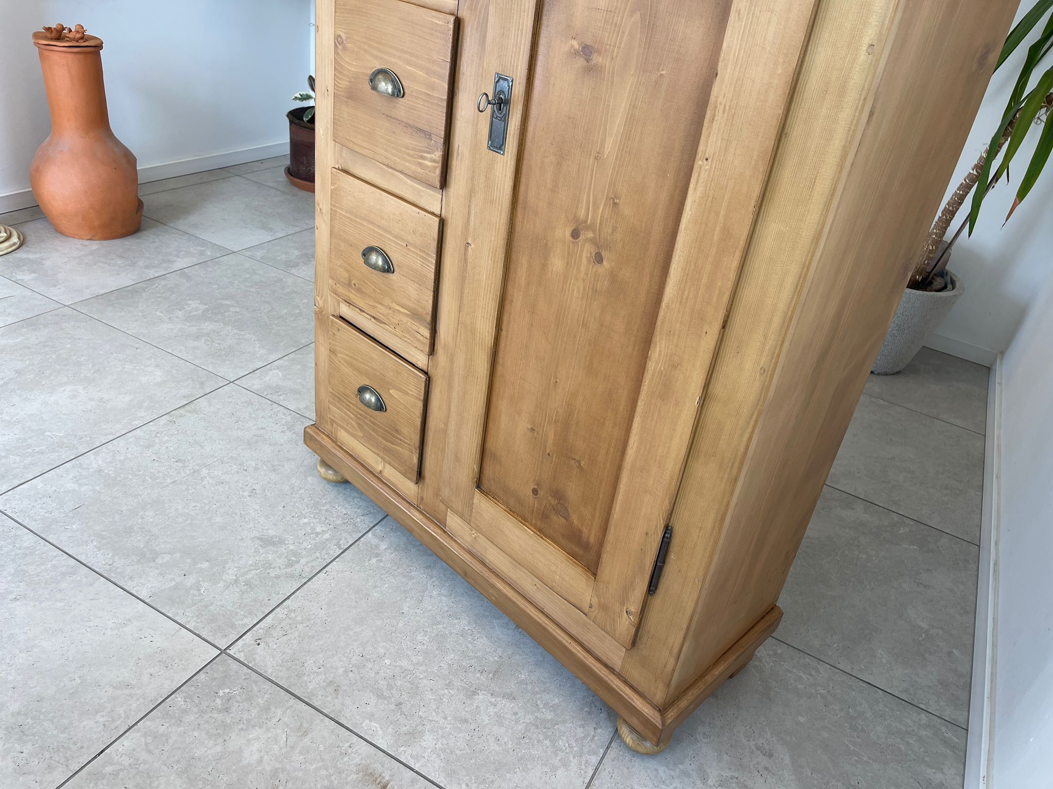 Uriger Biedermeier Brotschrank Almerschrank Vorratskasten Kasten Antik G1659
