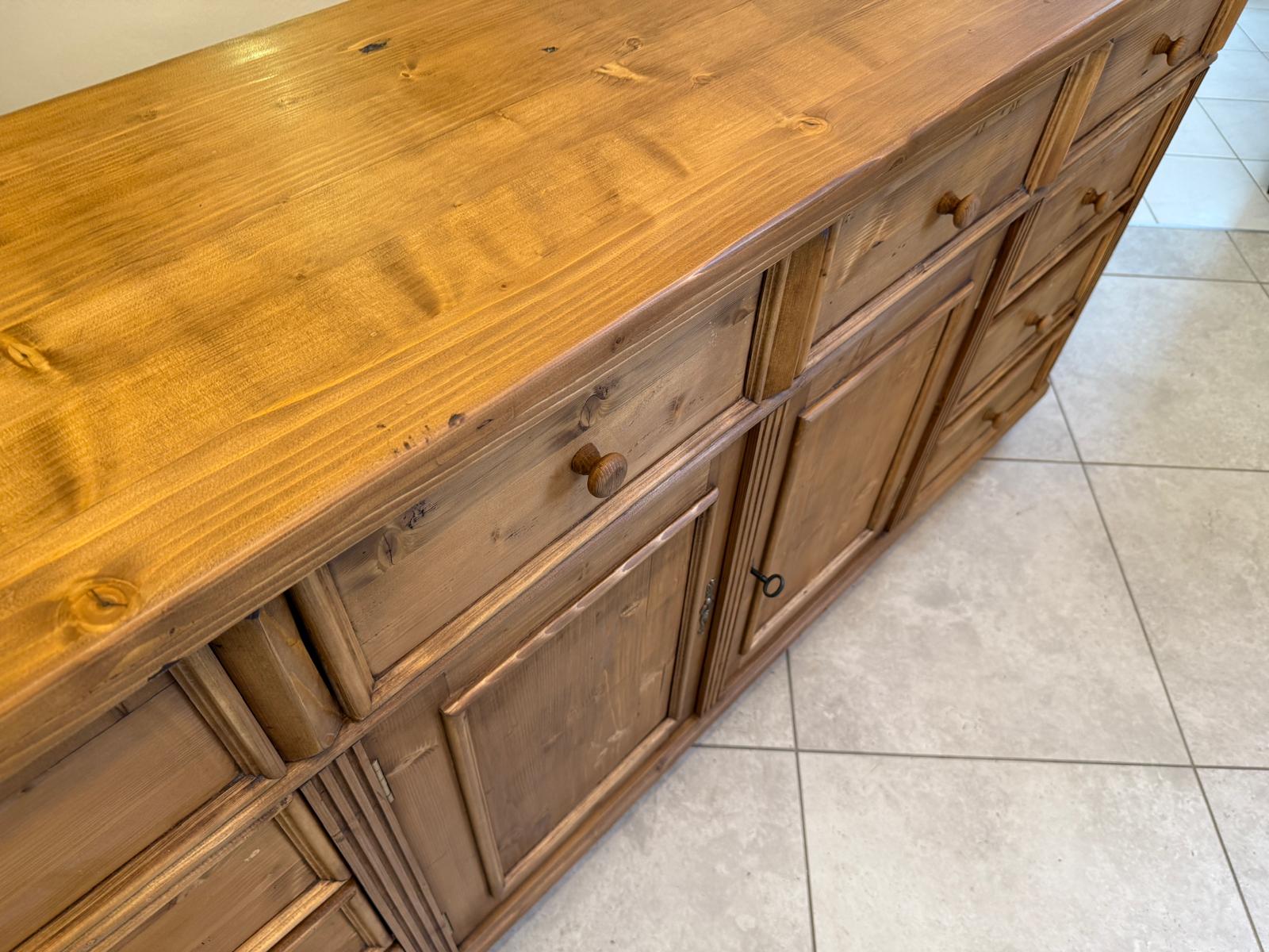 10 Altholz Ladenkommode Ladenschrank Apothekerschrank Weichholz Antik G2319