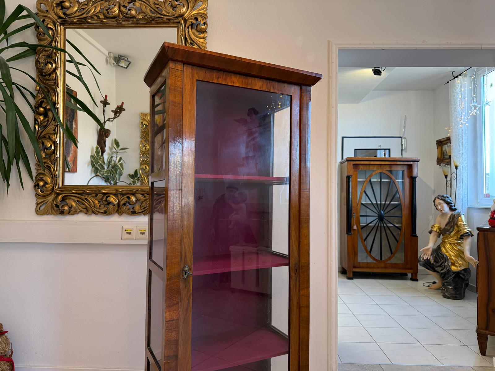 Stilvitrine Biedermeier Glasschrank Bücherschrank Antik G2403