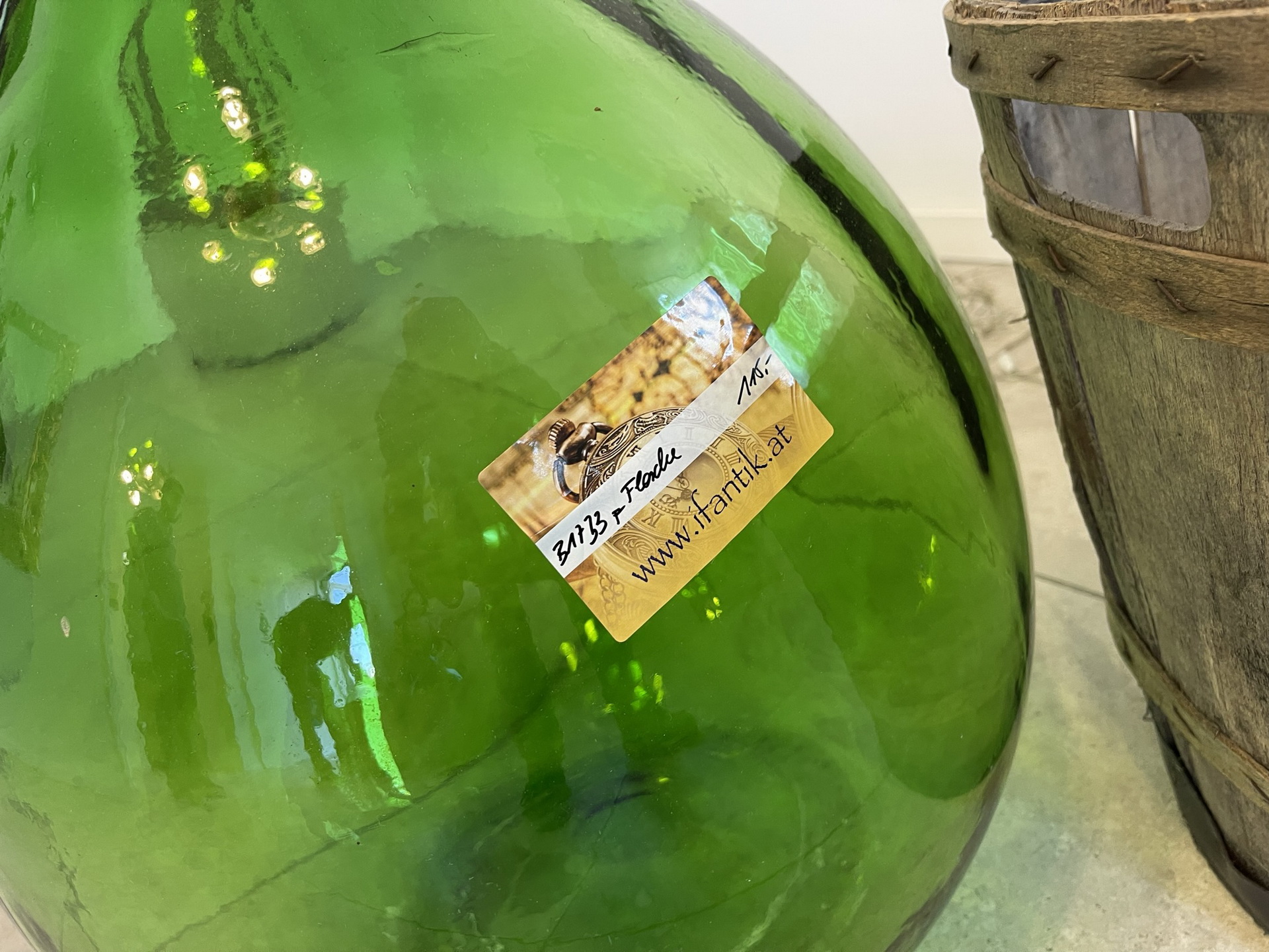 bauernstube_67AFxs79mwt8AR6 Alte Ballonflasche Weinballon, Gärballon, Ballonflasche B1733FL