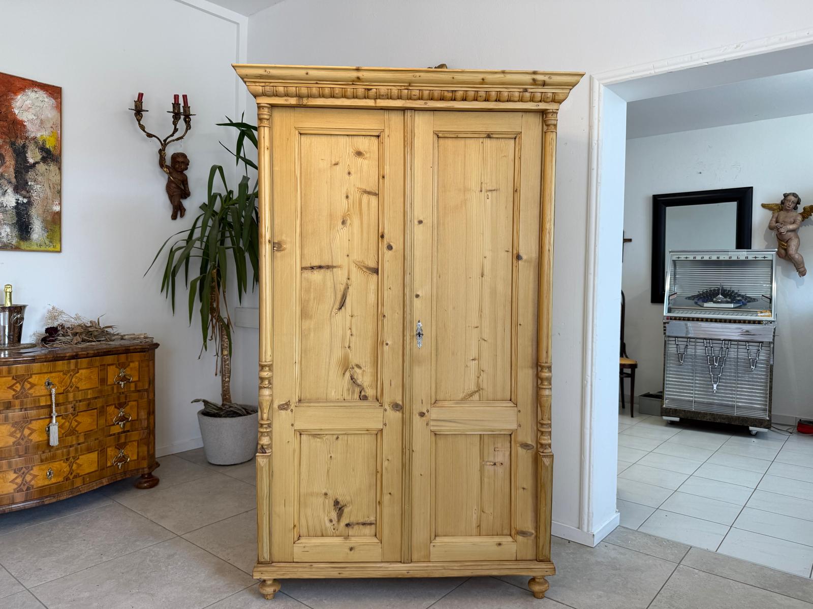 Sale Gründerzeit Bauernschrank Weichholz Steiermark D2779