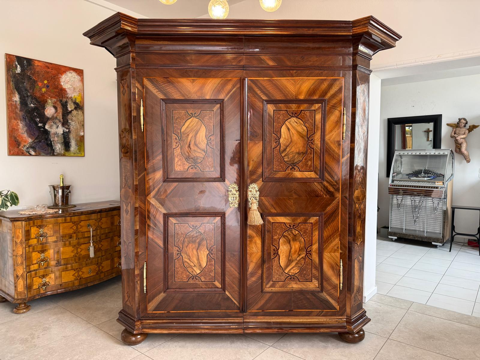 Barocker Hallenschrank Barockschrank Maria Theresienschrank Antiquitäte D2682