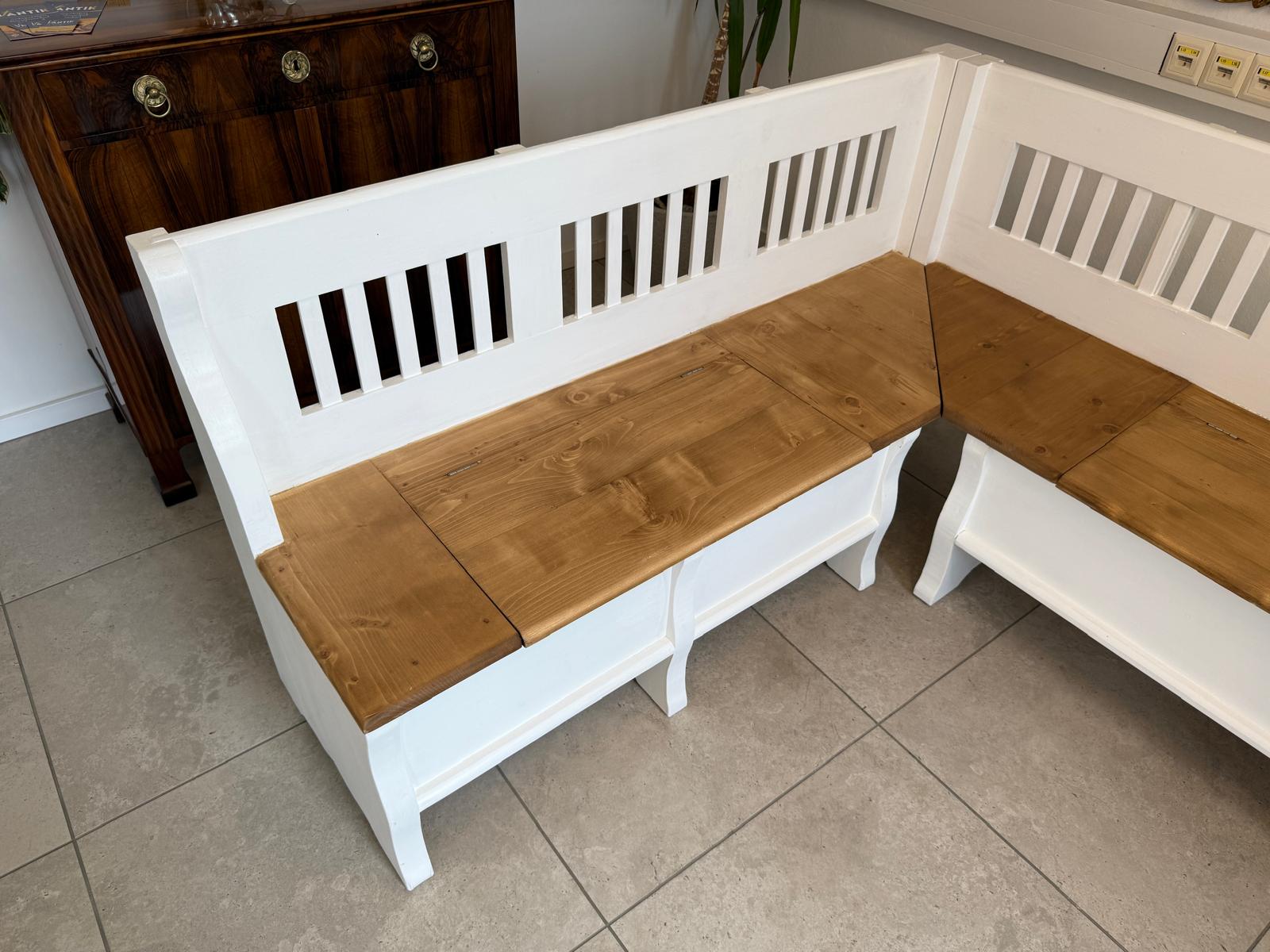 Bauernstube Eckbankgruppe Bauernstube mit Truhenfunktion Naturholz G2139