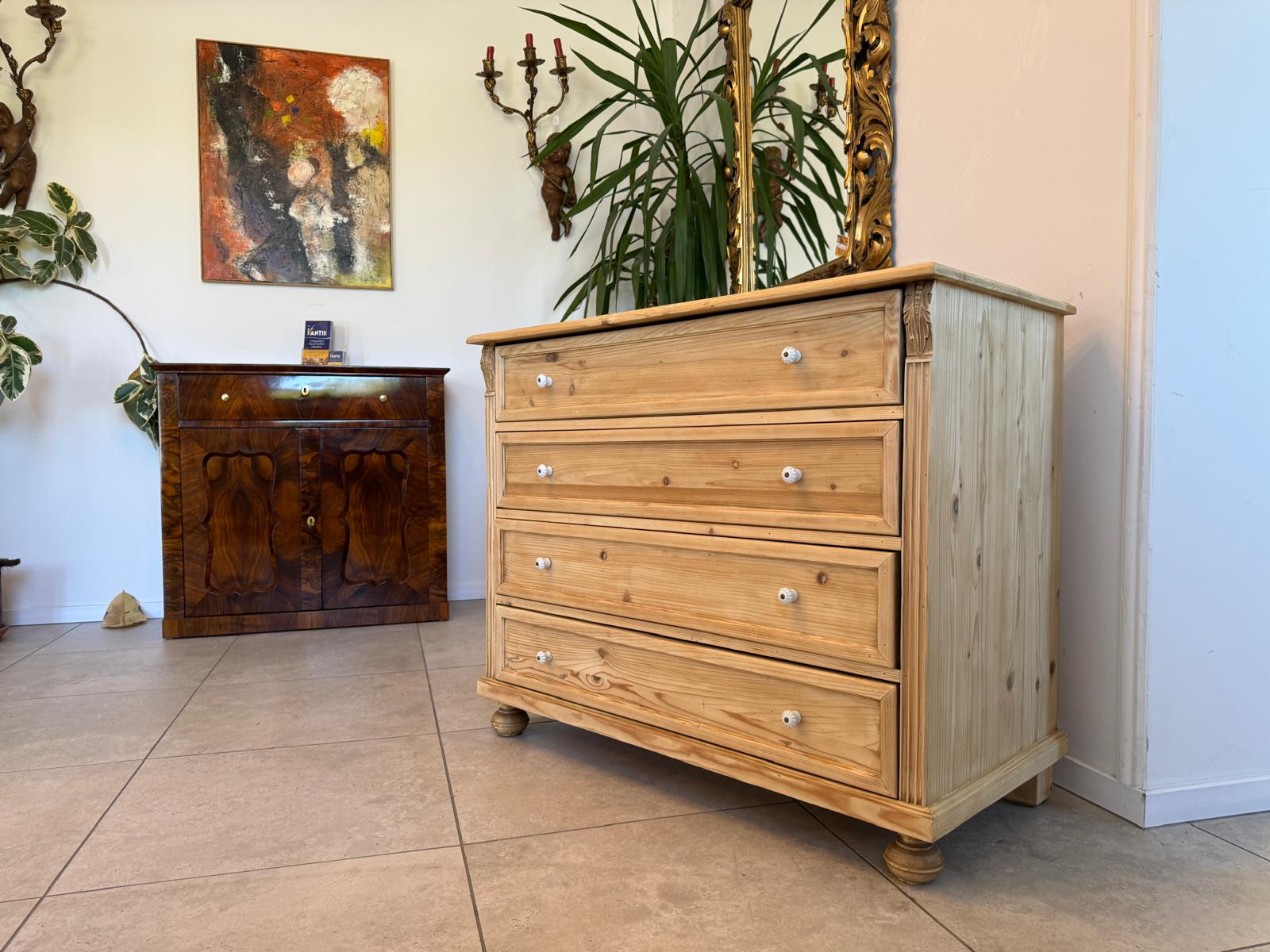 Bauernkommode Apothekenschrank 4 Ladenkommode Ladenschrank Weichholz D2422