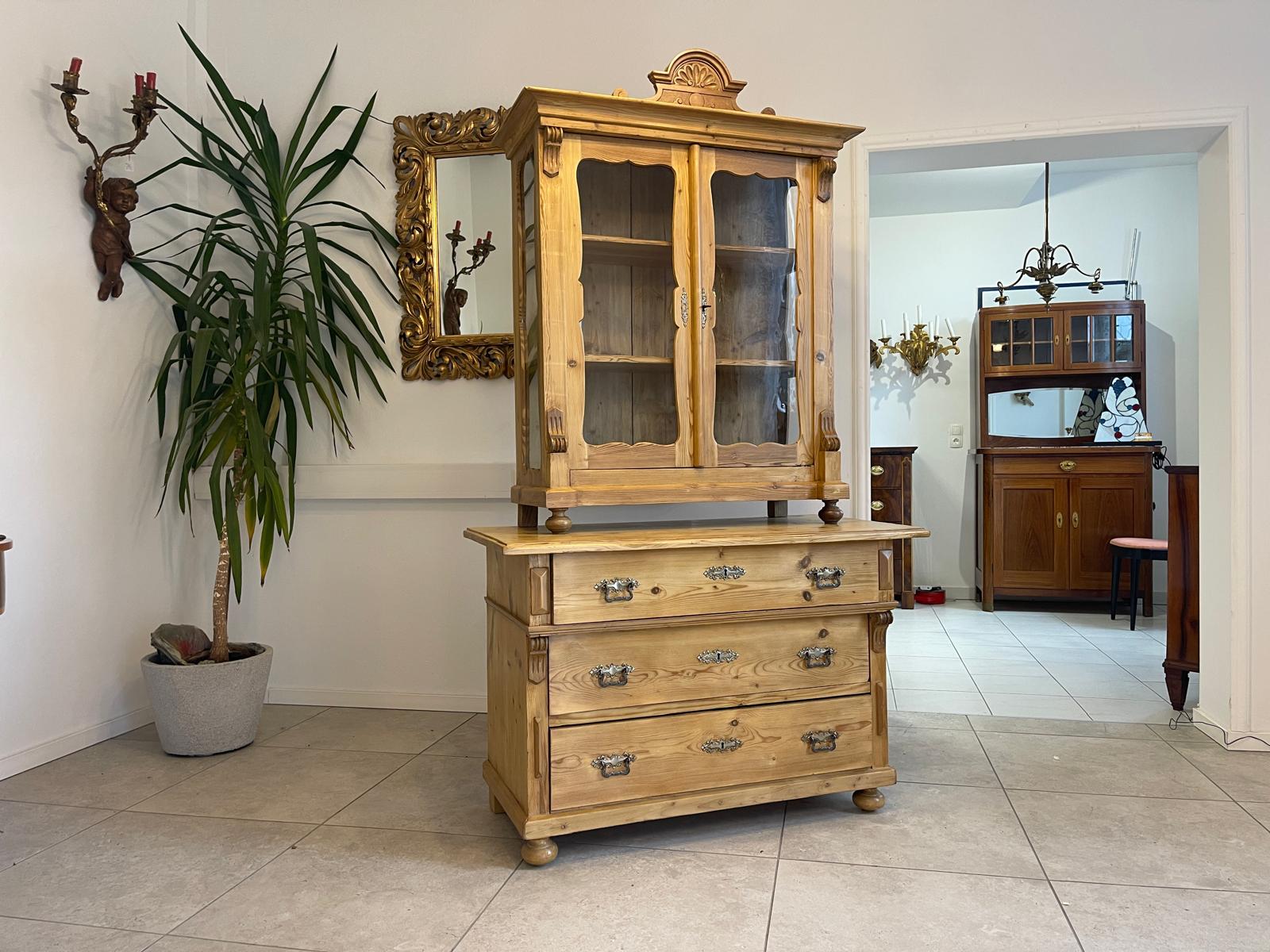 Sale Originale Gründerzeit Küchenkredenz Naturholzschrank Bauernmöbel A5481