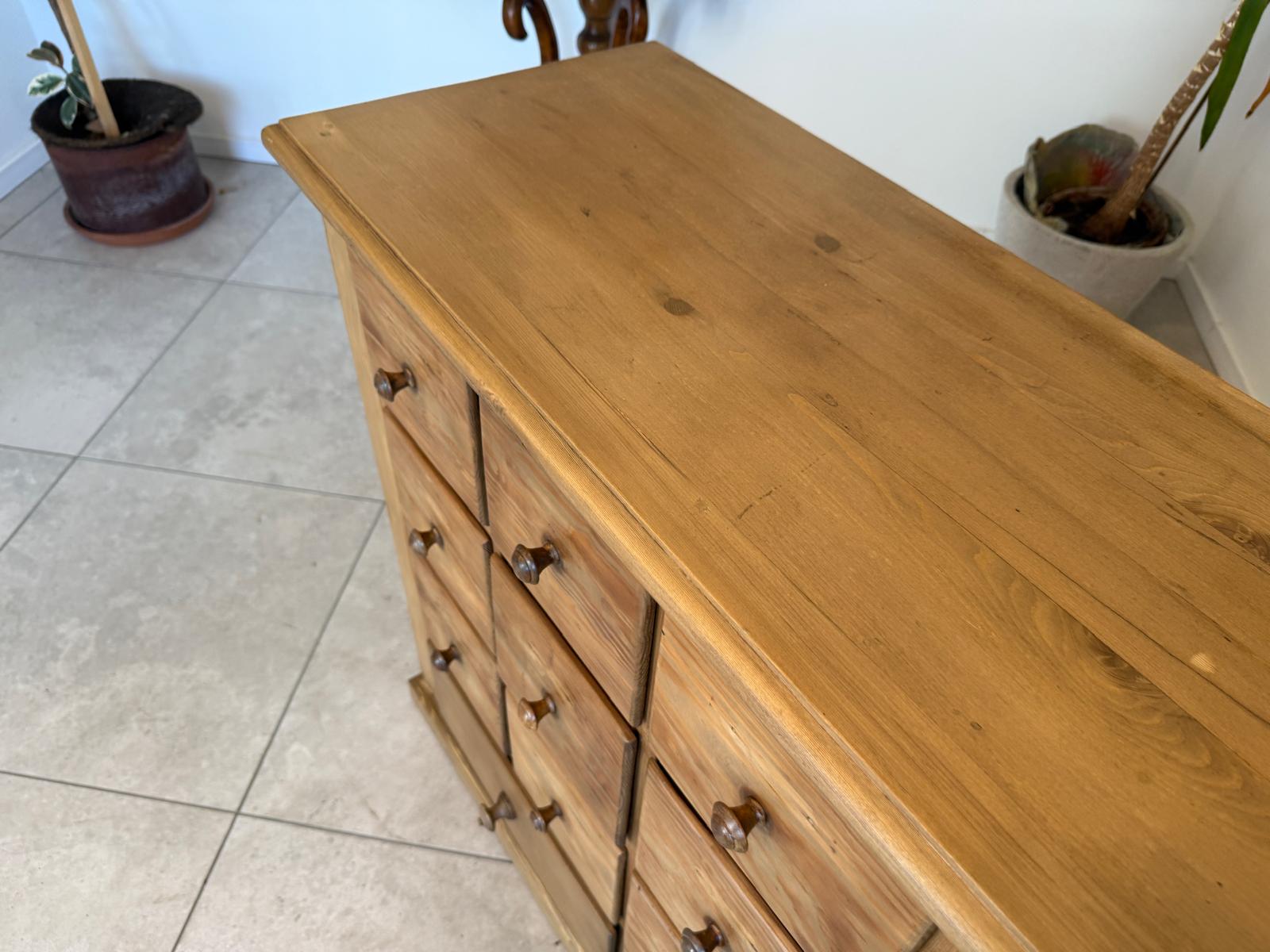 Restaurierte 21 Laden Biedermeier Kommode Ladenkommode Bauernmöbel G1790