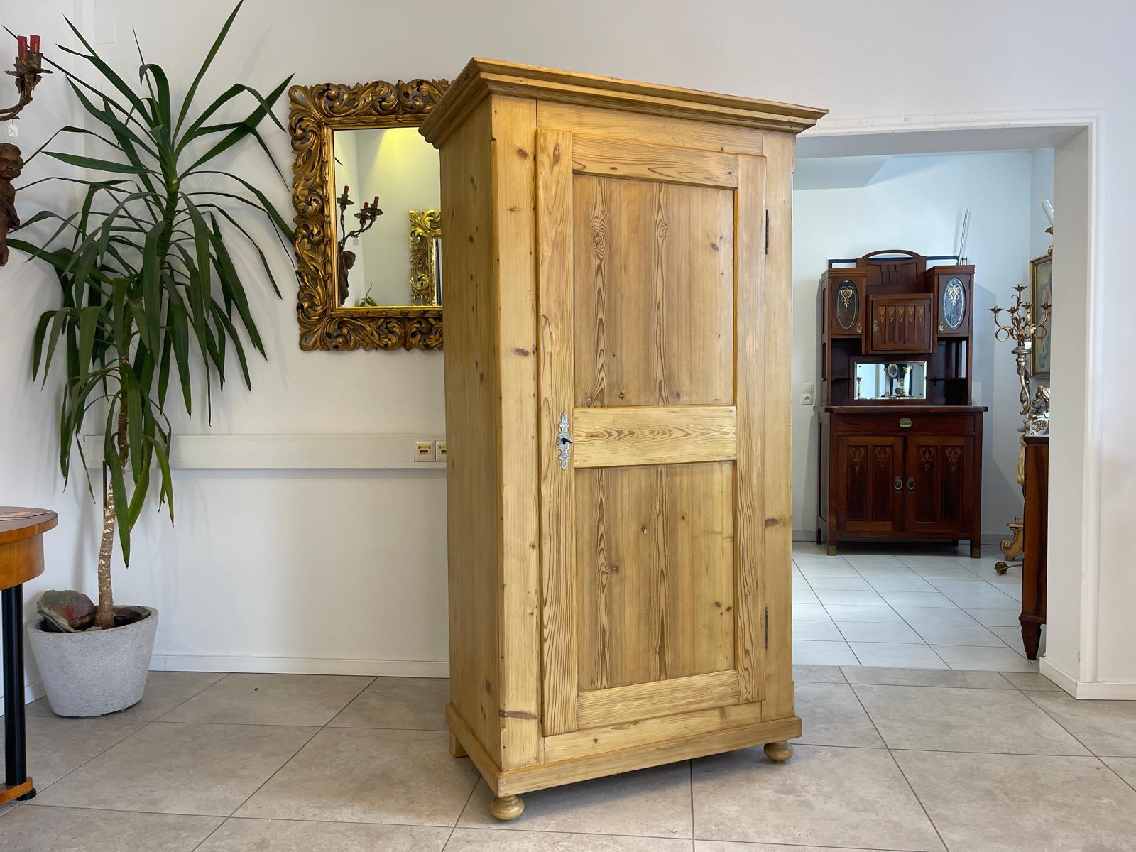Biedermeier Bauernschrank Naturholzschrank Bauernmöbel Bauernstube G1329