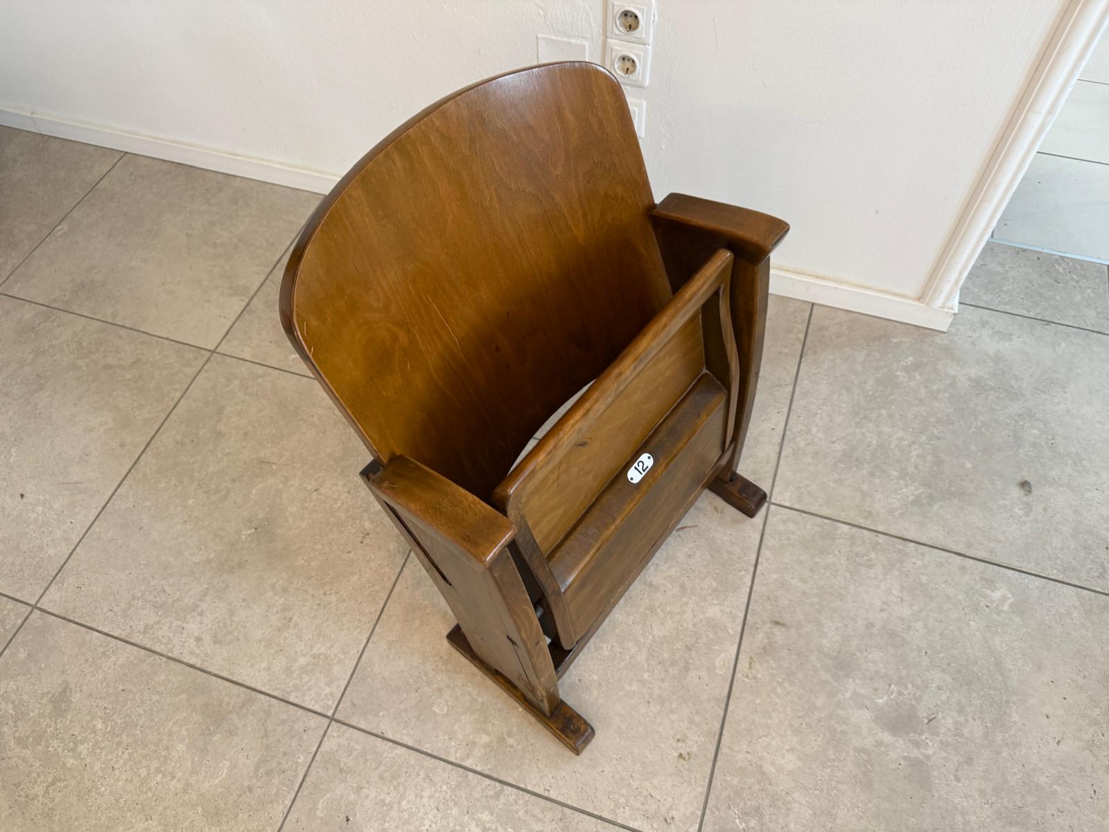 Original Wiener Kinosessel 1er Sitz Klappstuhl Stuhl Nostalgie Sessel G1728