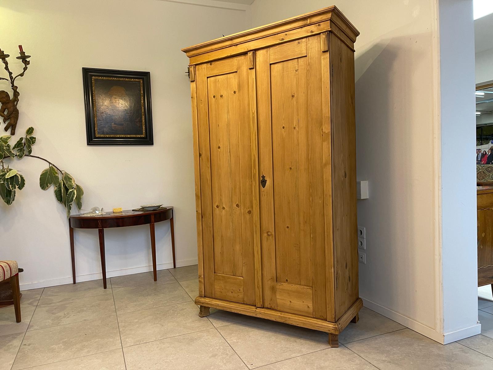 Jugendstil Bauernschrank Naturholzschrank A5135