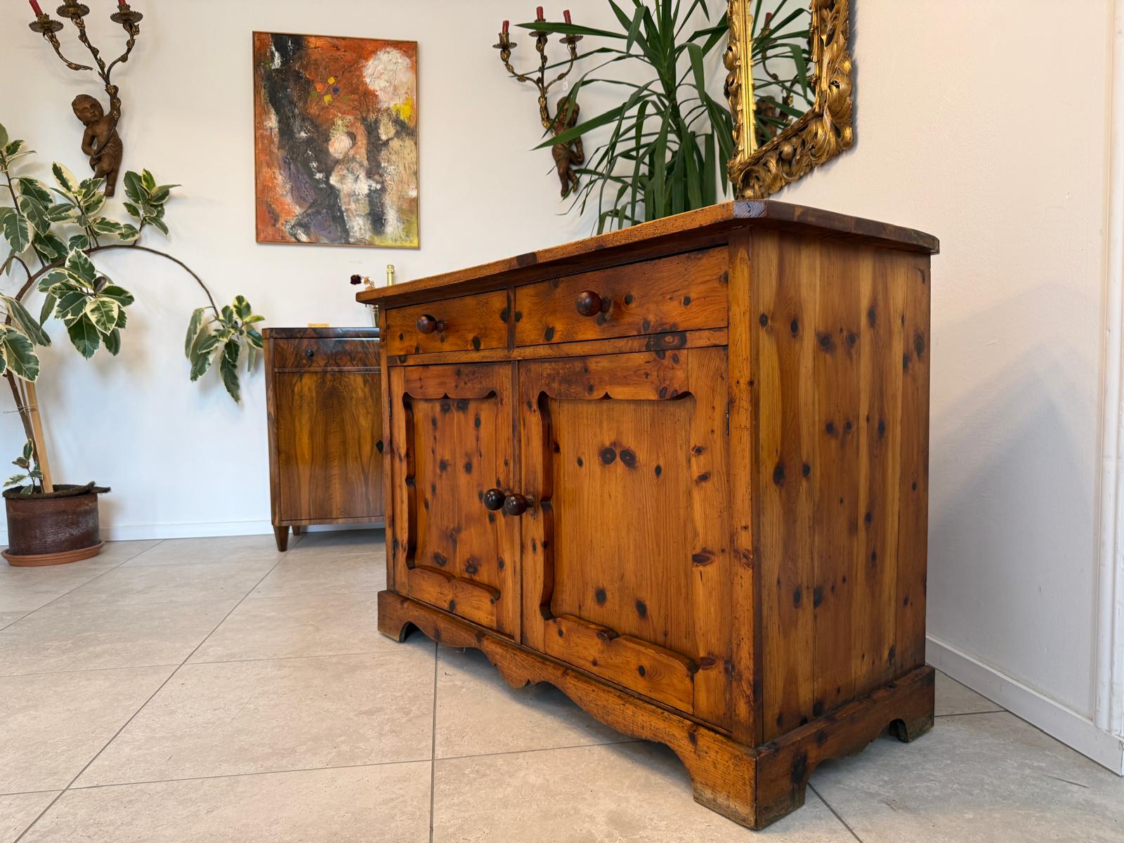 Zirbenholz Anrichte Sideboard Schrank Kasterl Antik G1865-1
