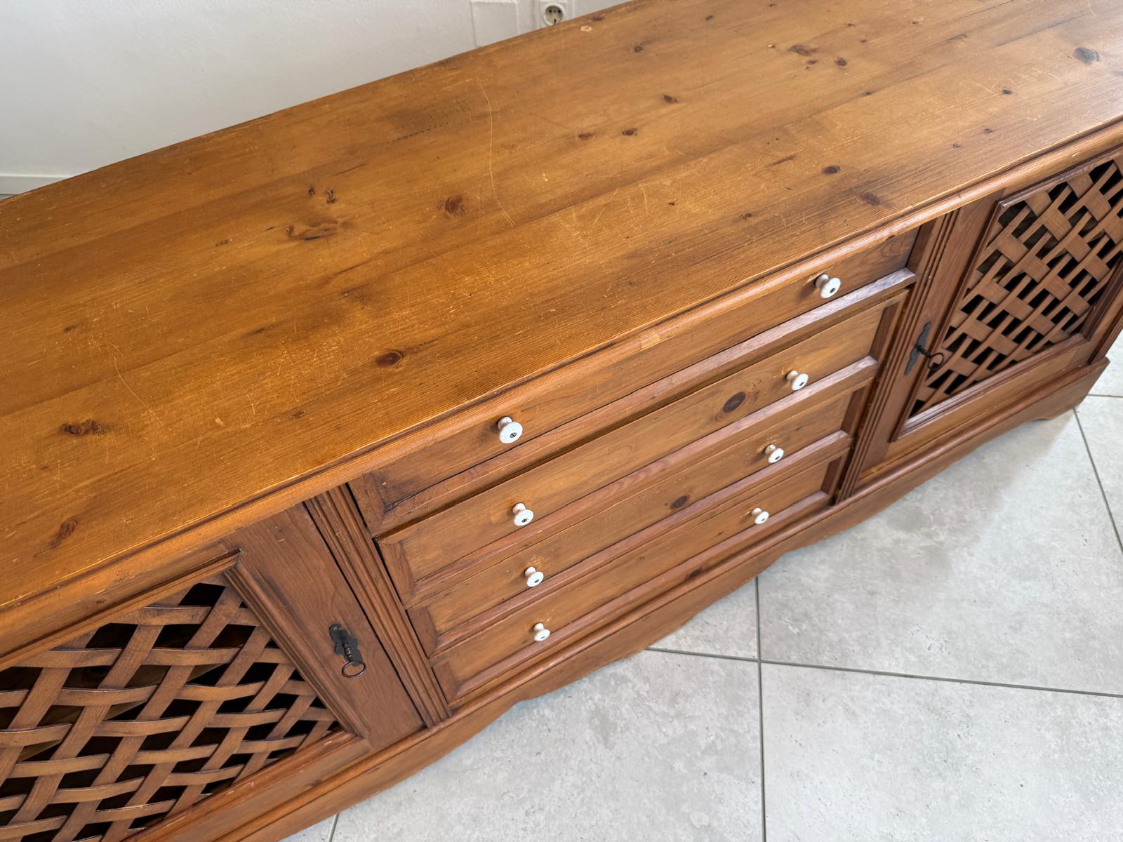 Bäuerliche Ladenkommode Apothekenschrank Anrichte D2445
