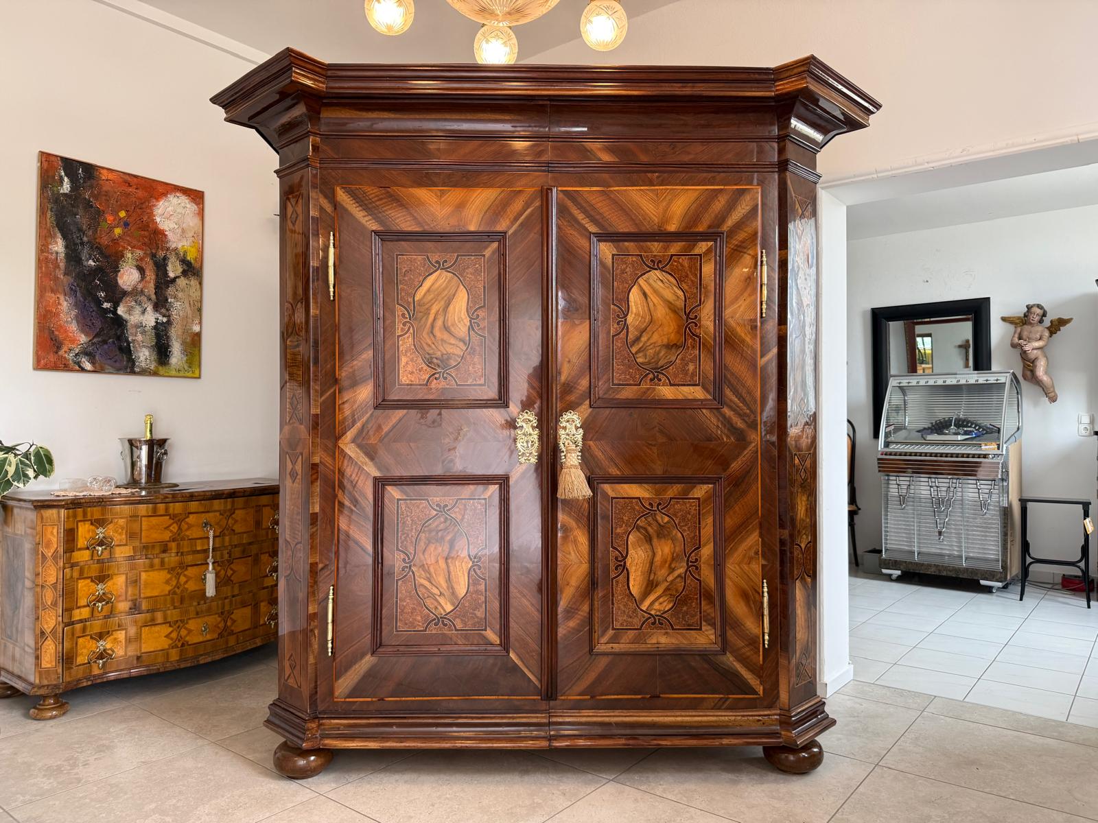 Barocker Hallenschrank Barockschrank Maria Theresienschrank Antiquitäte D2682