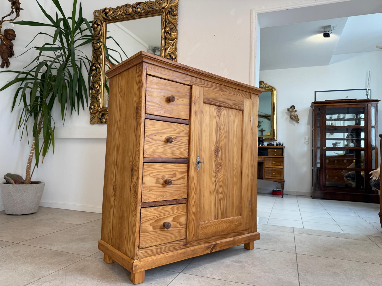 Brotschrank Almerschrank Speiskasten Bauernkasten Naturholzschrank Antik G2170