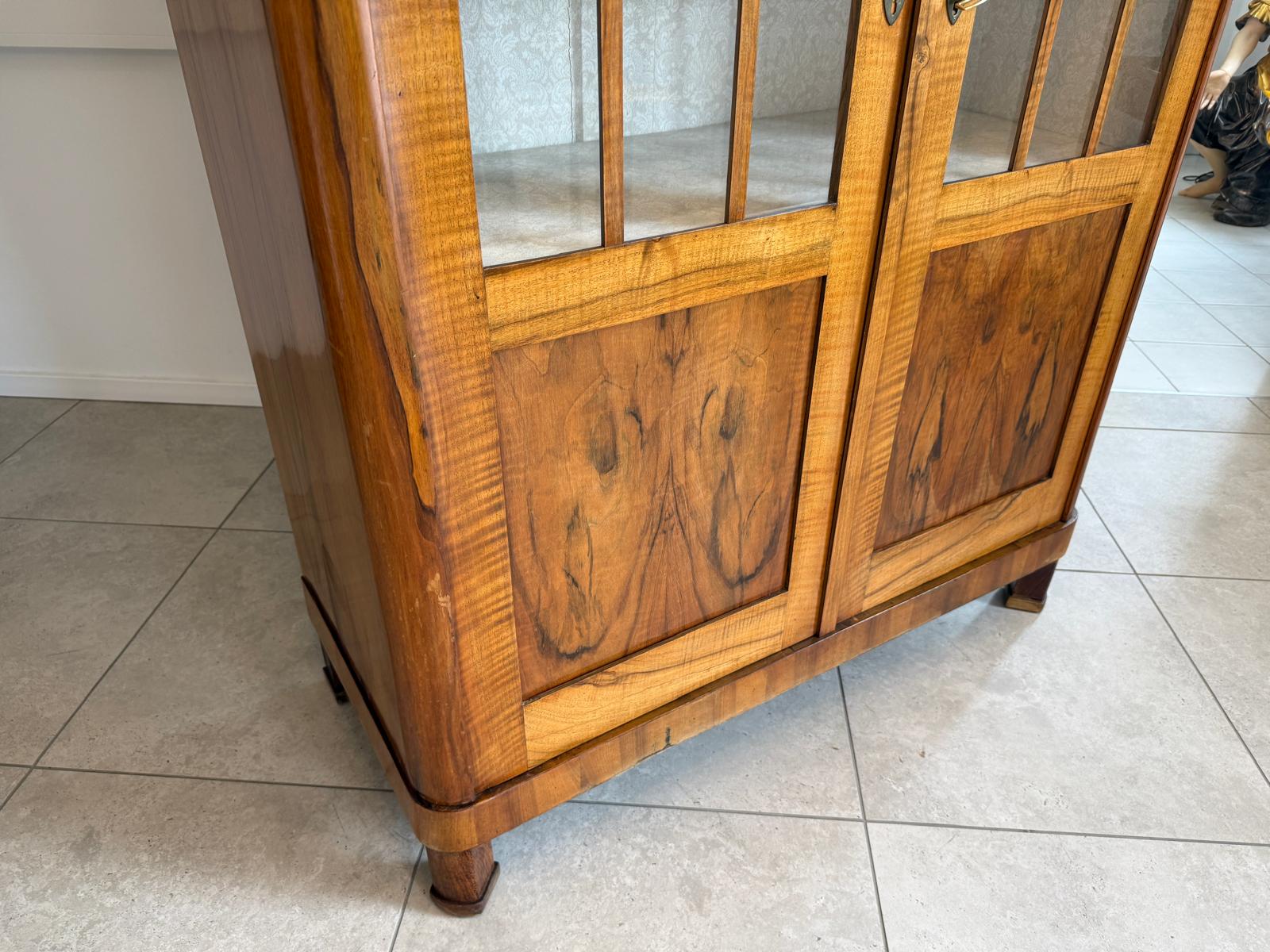 Originale Biedermeier Vitrine Bücherschrank Glasschrank G2102