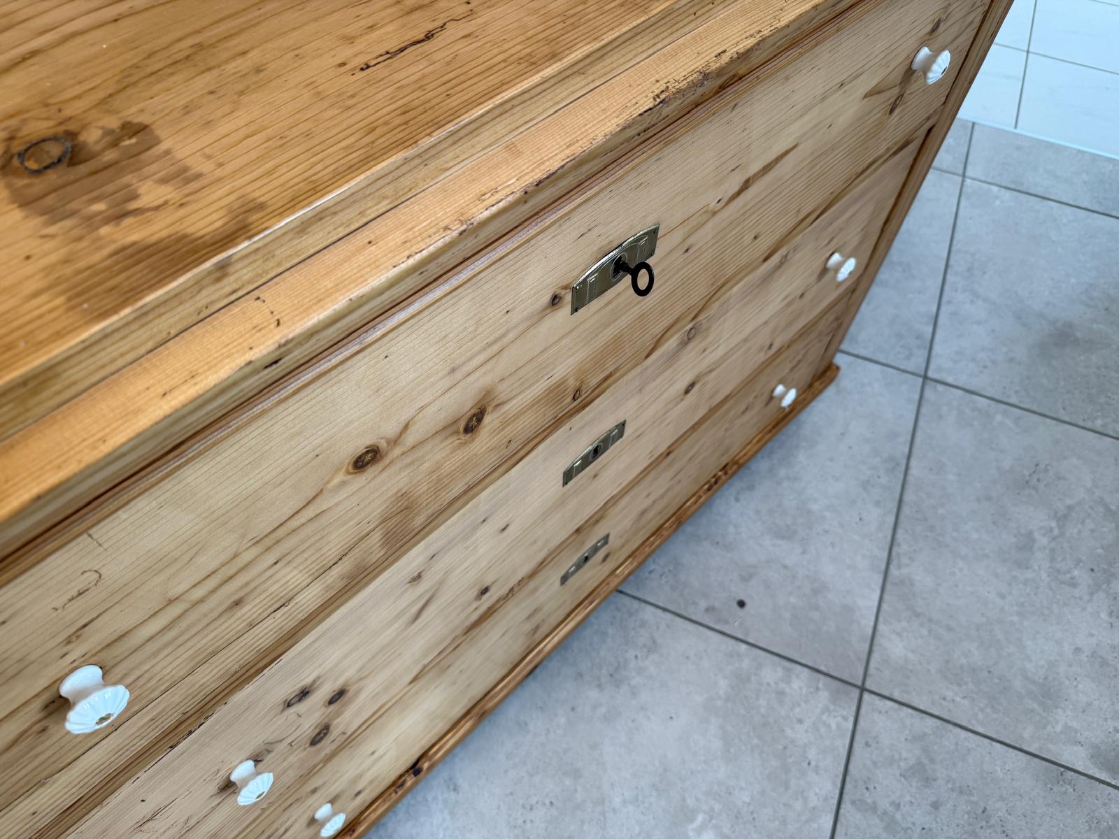 Restaurierte Biedermeier Kommode 3 Ladenkommode Antik ifantik G2033