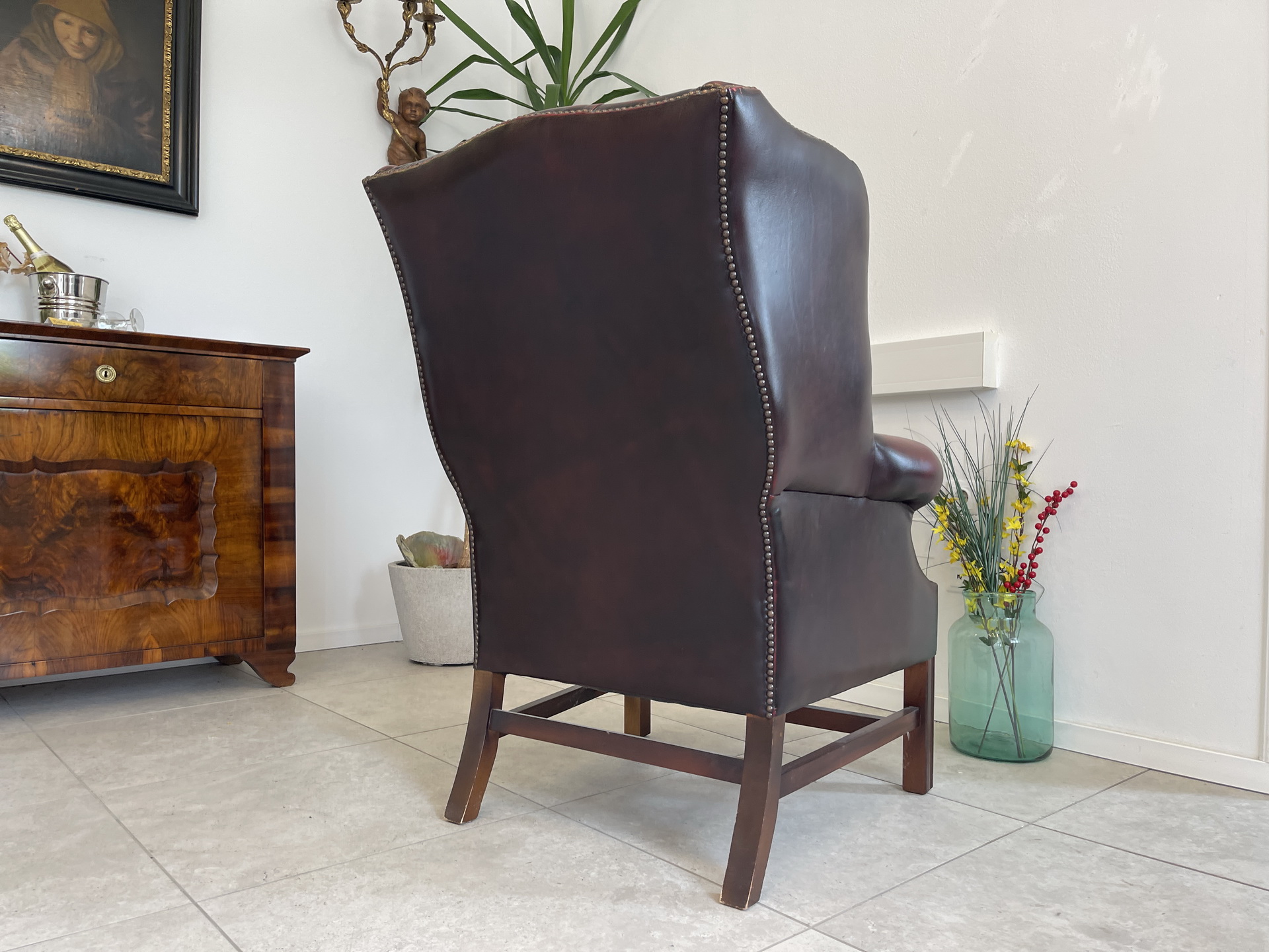 IMG_8182 Chesterfield Ohrenfauteuil Clubfauteuil Sessel A4398