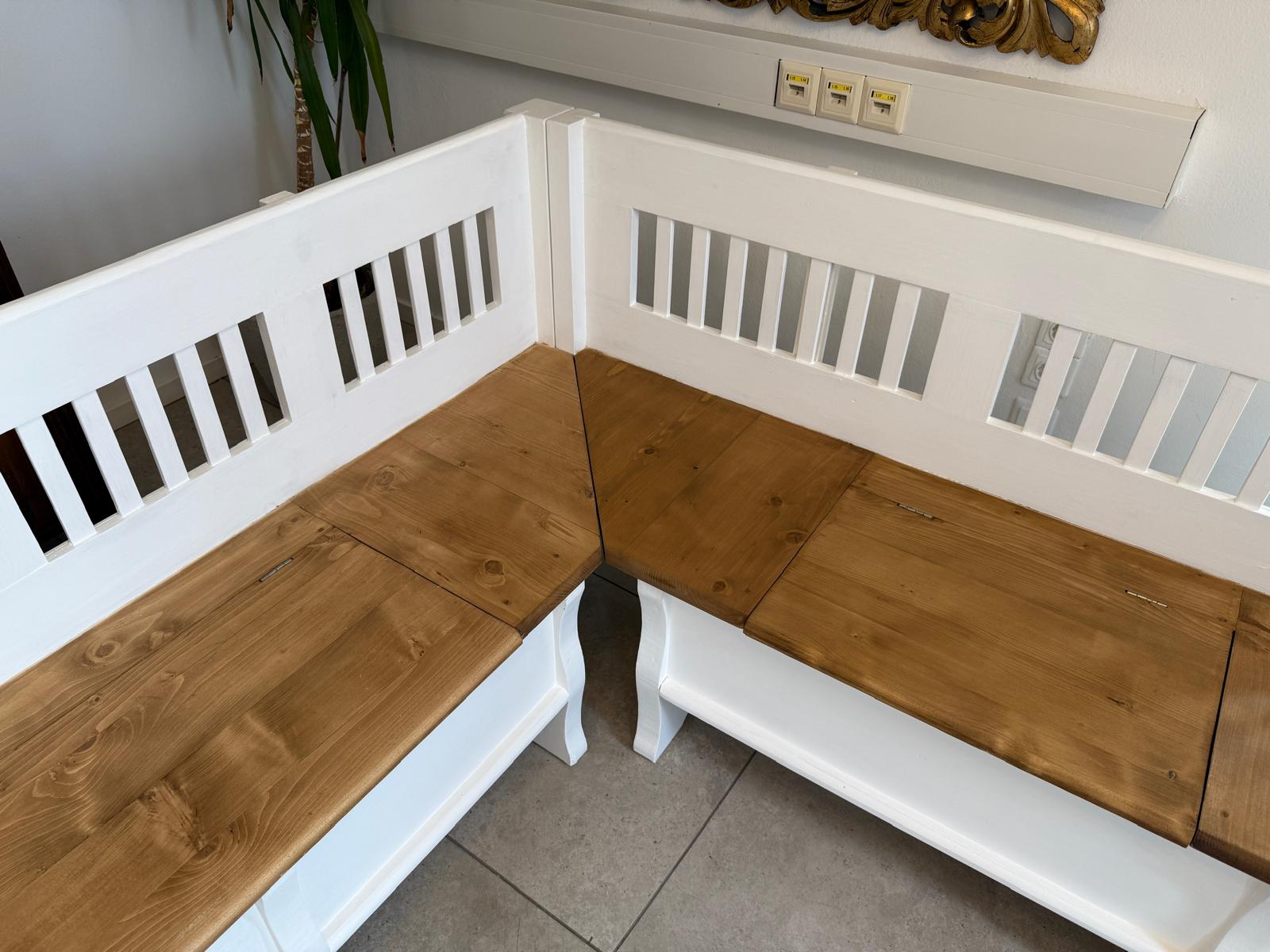 Bauernstube Eckbankgruppe Bauernstube mit Truhenfunktion Naturholz G2139