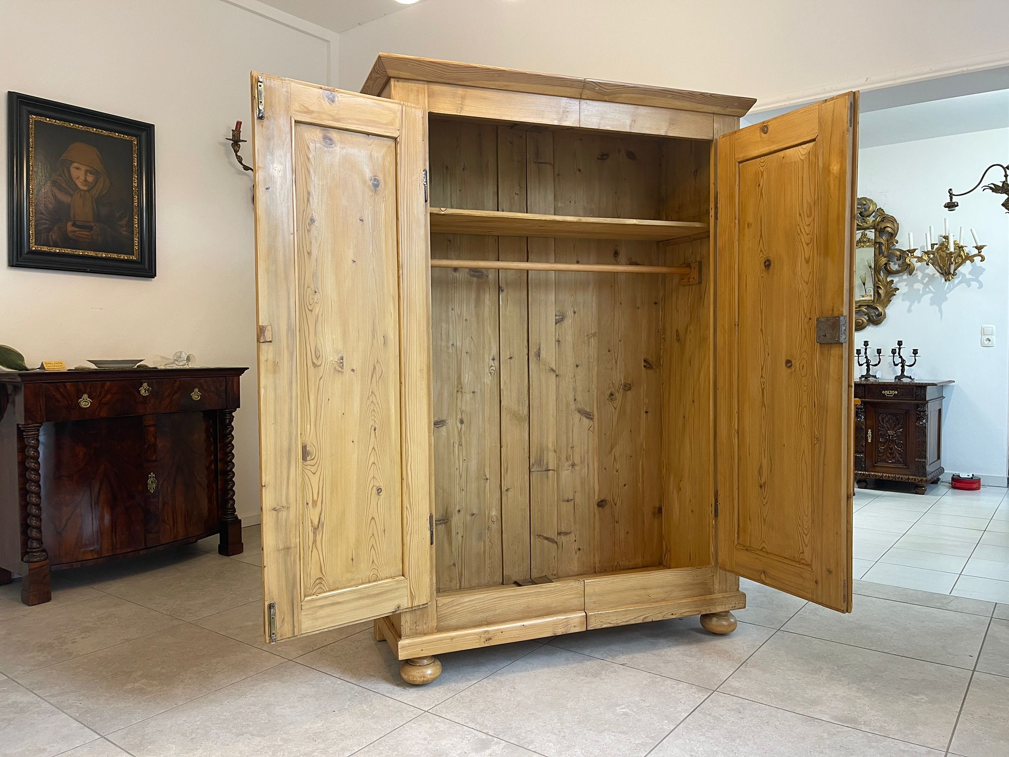 1aefabf9-1907-4481-b65e-169d5aff83e2 Traum Biedermeier Bauernschrank Naturholzschrank A5026