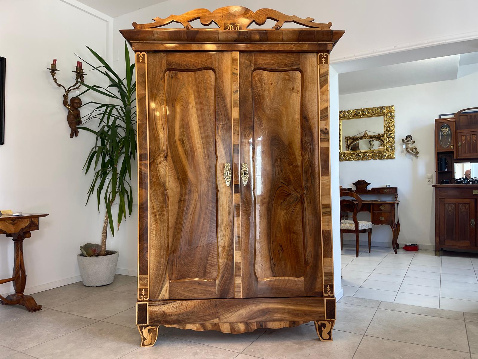 Traum Restaurierter Biedermeier Schrank Kleiderkasten Hallenschrank Antiquität G1445