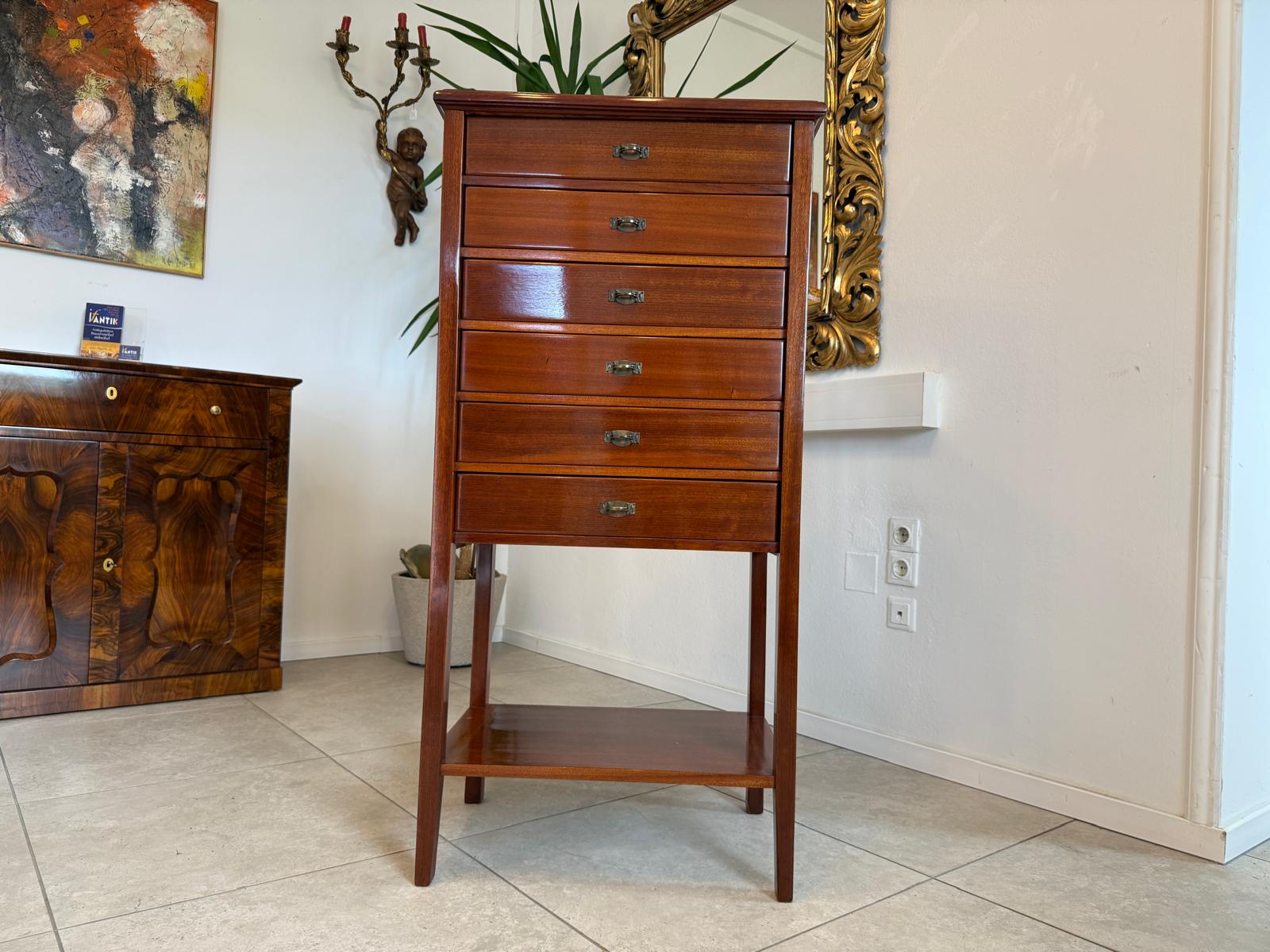 Jugendstil Aktenschrank Büroschrank restauriert Eichenholz D2476