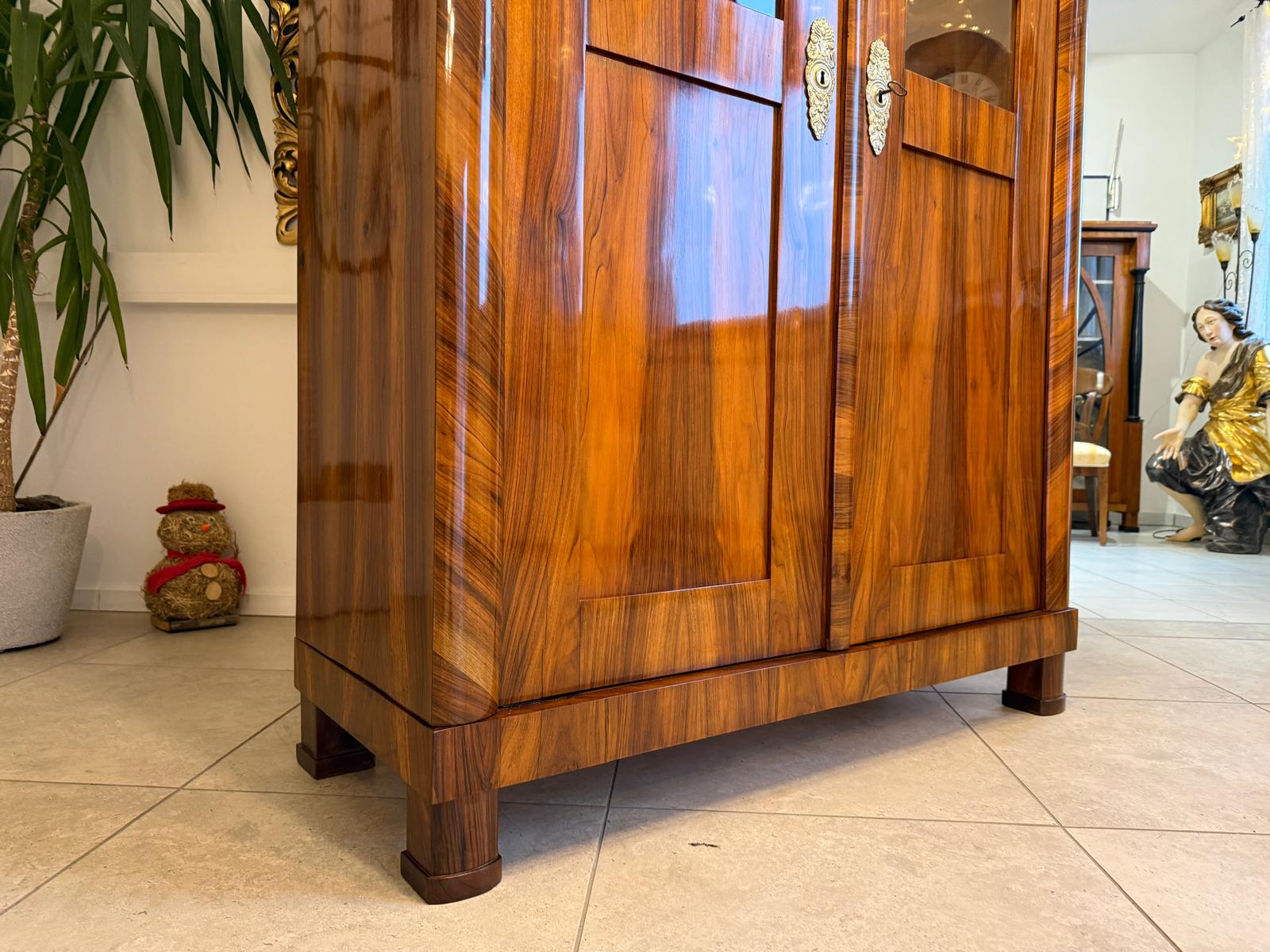 SALE Restaurierte Biedermeier Vitrine Bücherschrank ANTIQUITÄT G2393
