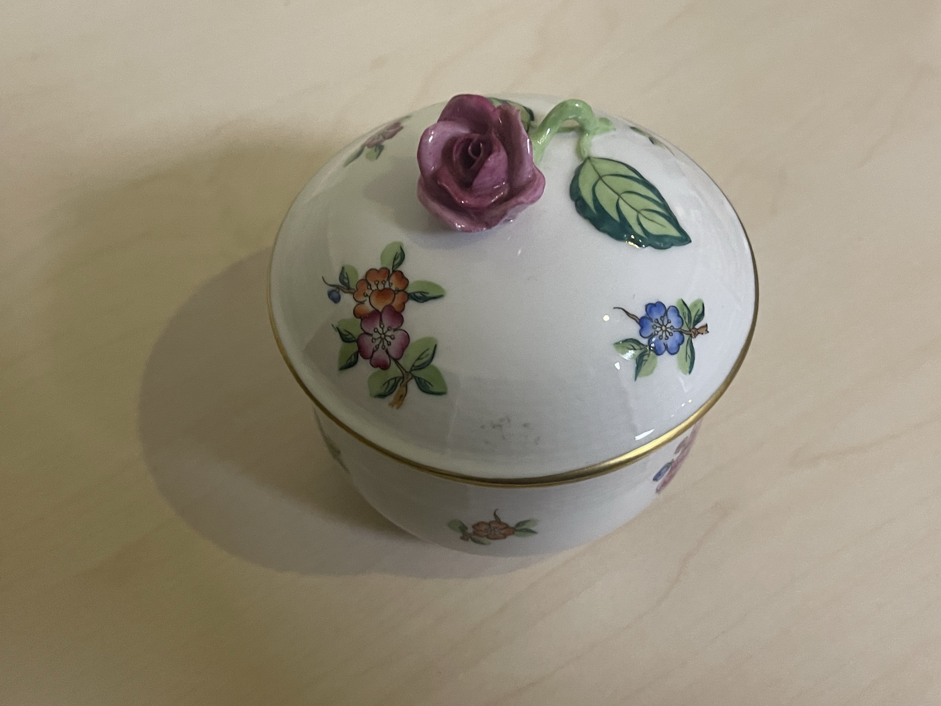 biedermeier-111op42ubQWDGMZ3 Porzellandose Herend Zuckerdose B2087