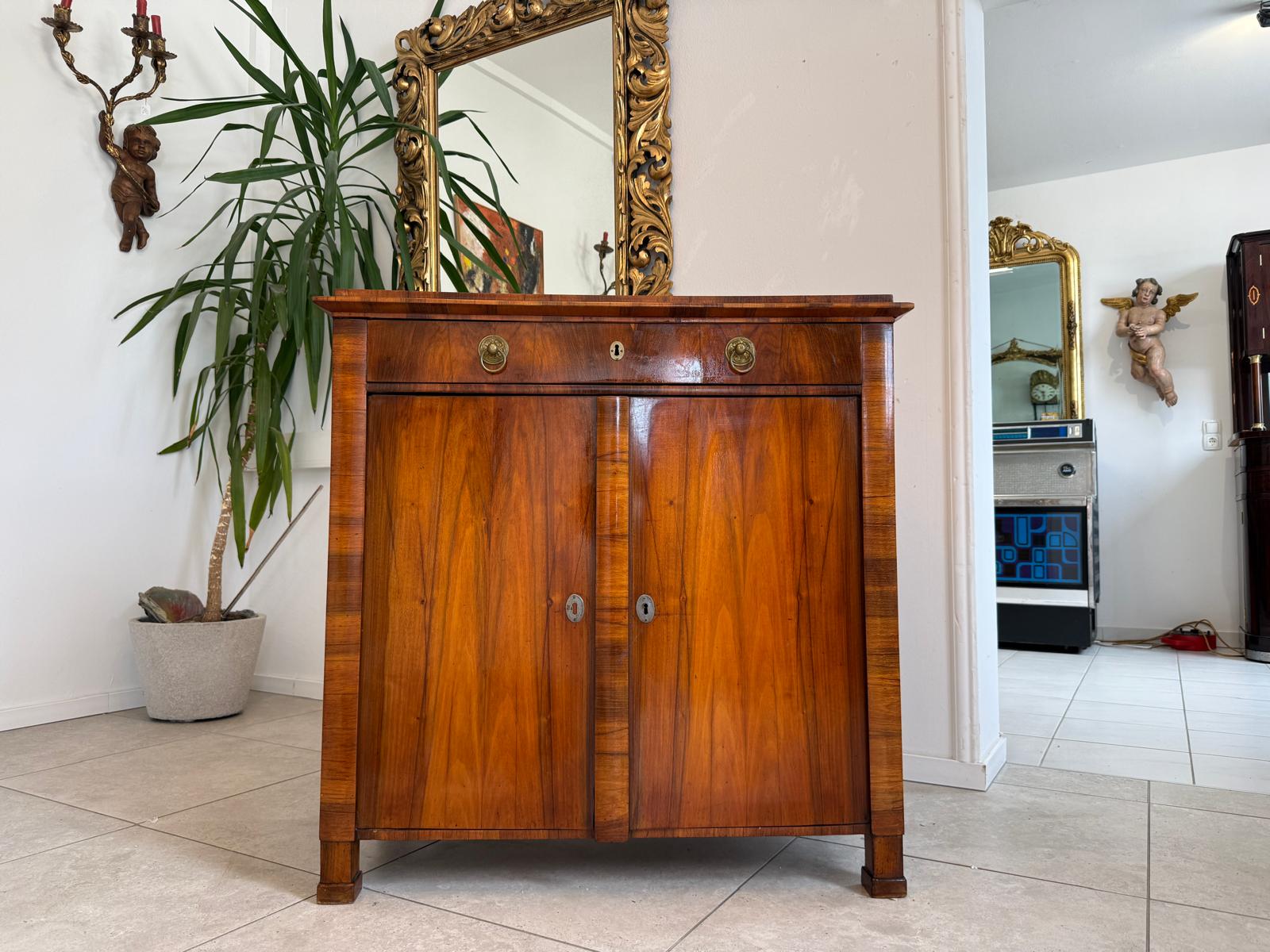 Biedermeier Trumeau Anrichte Schrank Originalstück Authentikum D2385