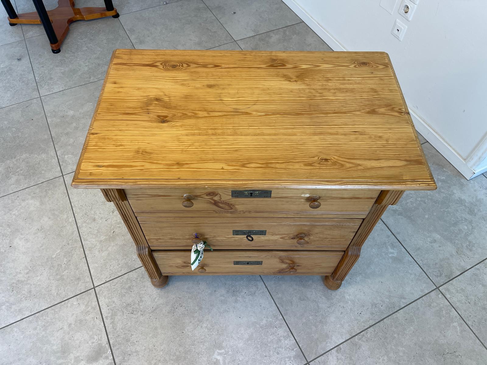 Originale 3 Laden Kommode Gründerzeit Ladenkommode Holzkommode G1195