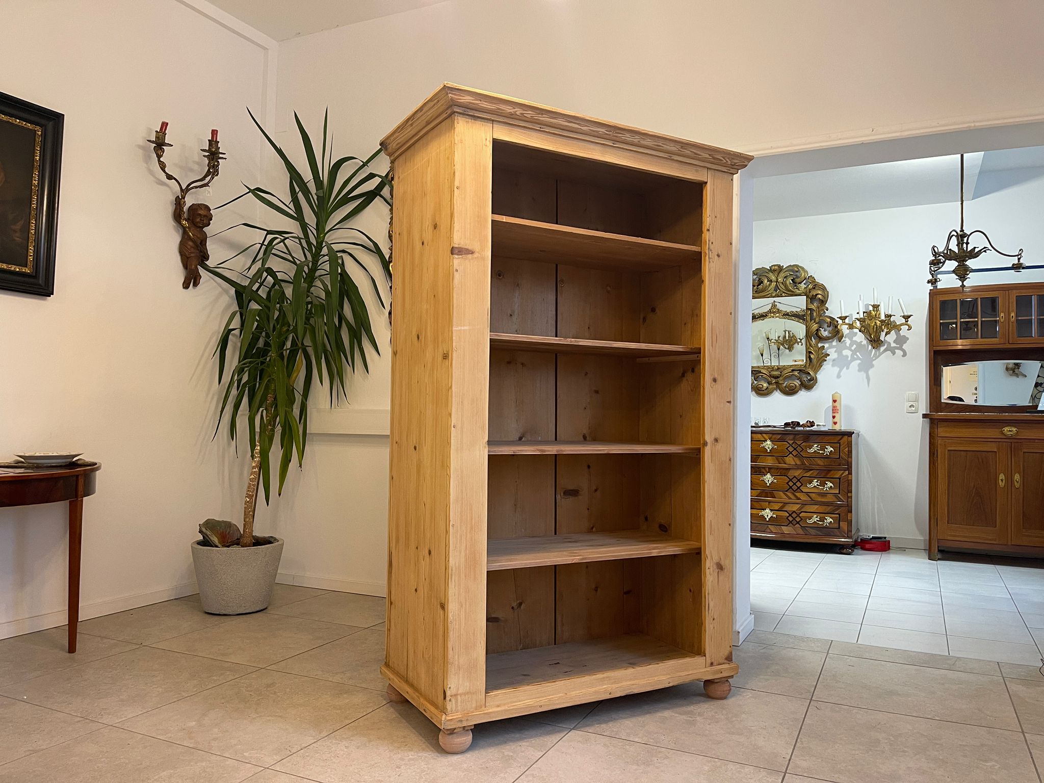 137f46c3-b29c-4ed8-9ac1-f0cb5ac26e12 Bäuerliches Bücherregal Stellage Naturholz A5114