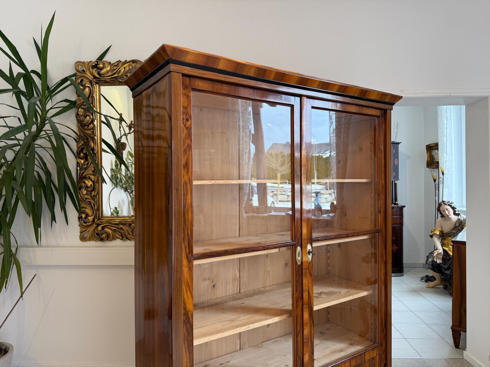 SALE Restaurierte Biedermeier Vitrine Bücherschrank Sammlervitrine Antiquität D1200