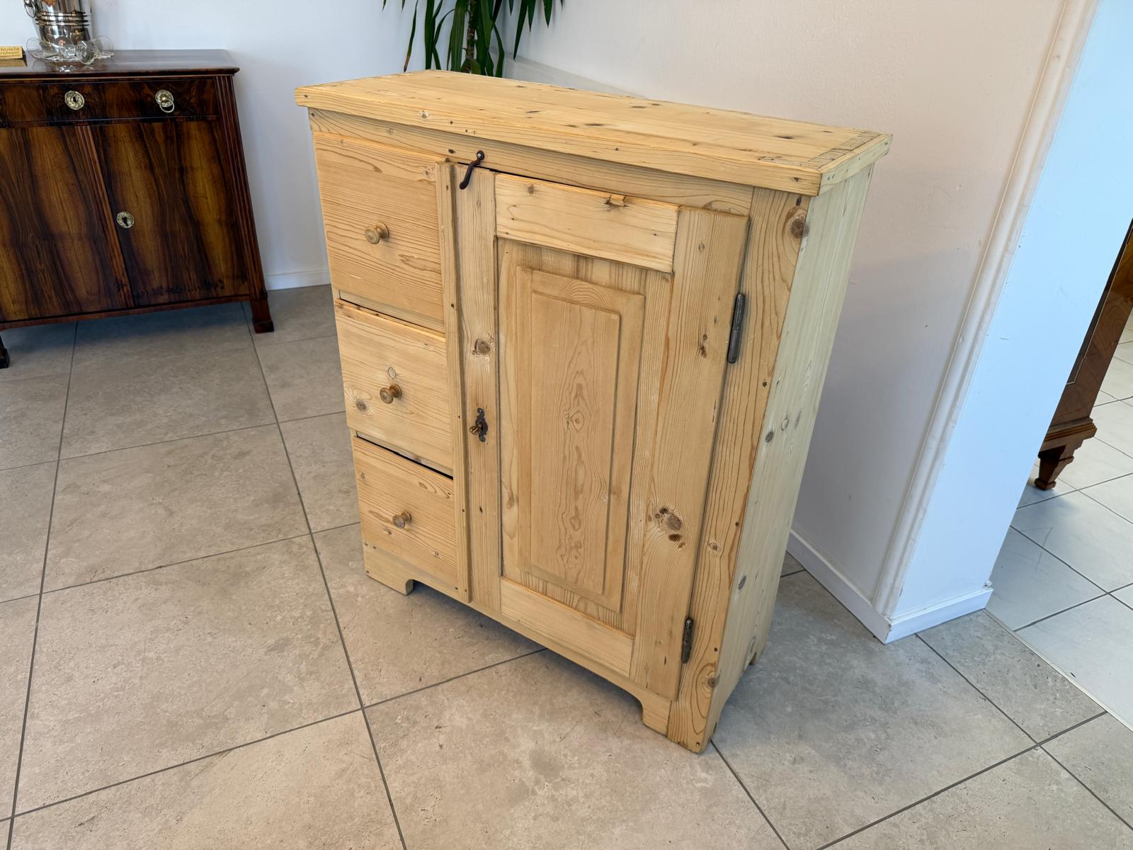 Alter Biedermeier Brotschrank Almerschrank Vorratskasten Bauernschrank Kasten G2093