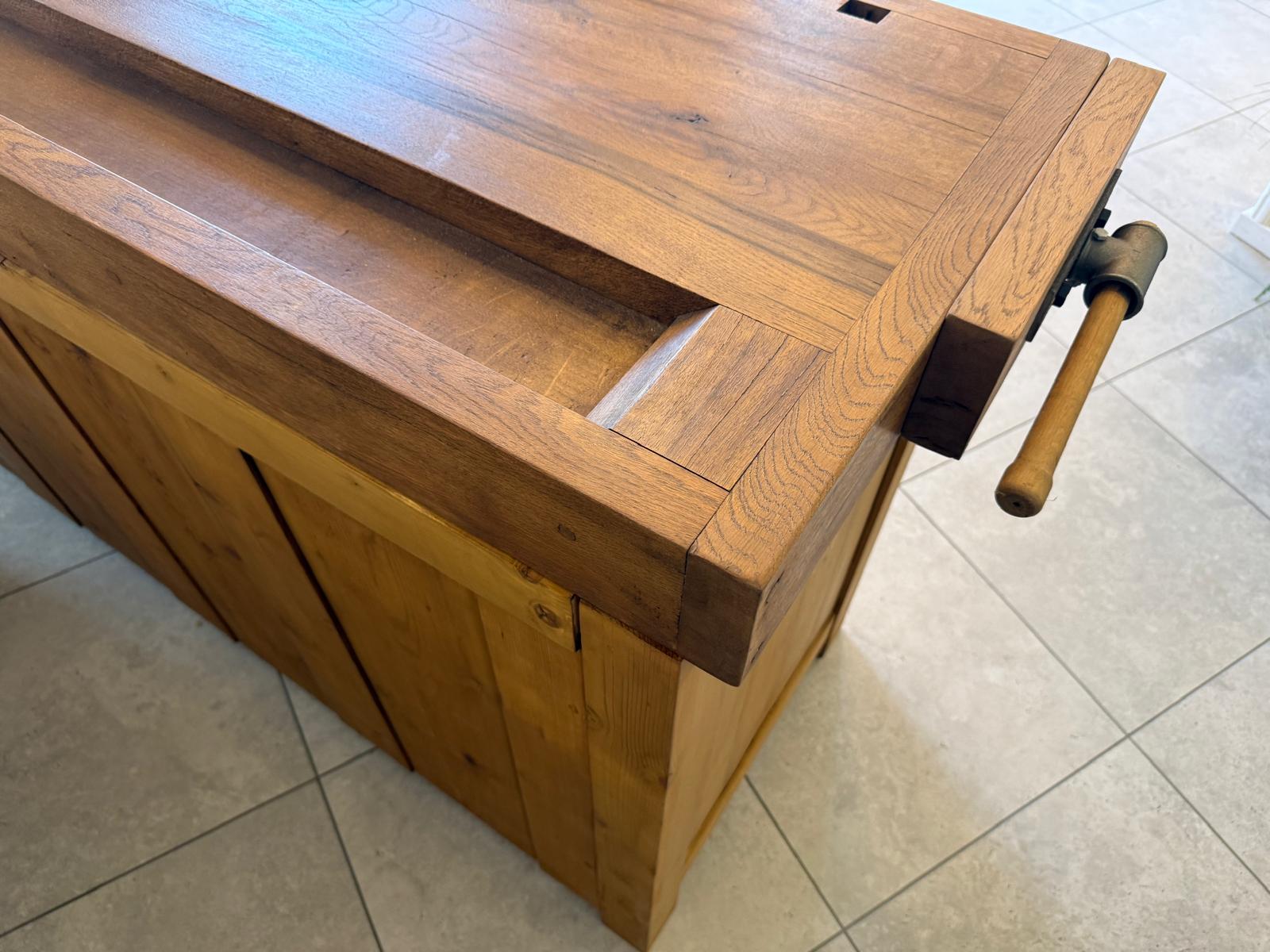Hobelbank,Werkbank Ladentisch Apothekertisch Designertisch D2849