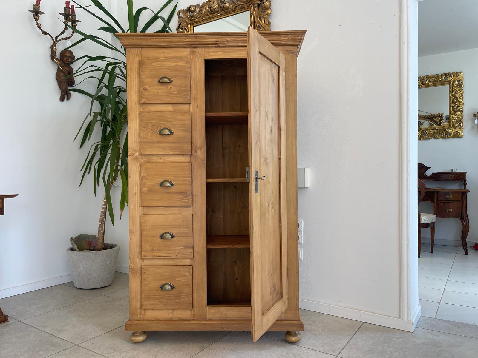Alter Biedermeier Brotschrank Almerschrank Vorratskasten Bauernschrank Kasten G1656