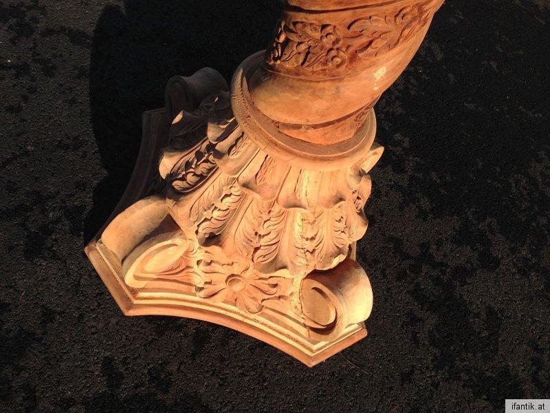 Große korinthische Säule – Massive, beschnitzte, dekorative Vollsäule – Traumexemplar 6023