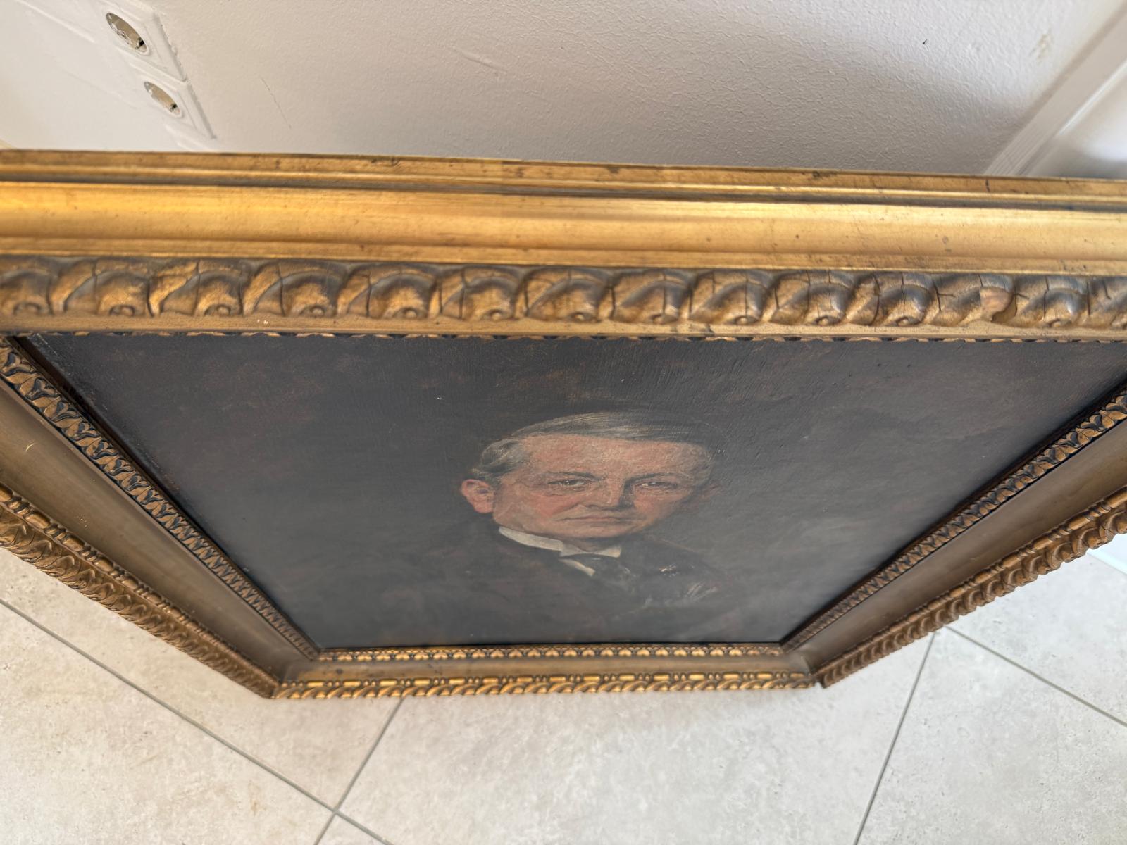 klassisches Herrenporträt, Öl auf Leinwand G1865