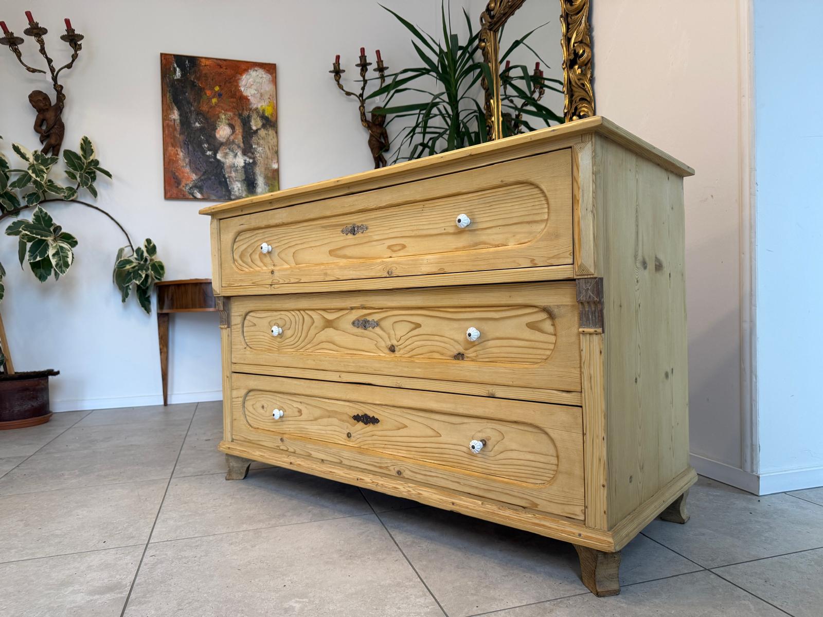 SALE Restaurierte Biedermeier Kommode Ladenkommode Weichholz D1079