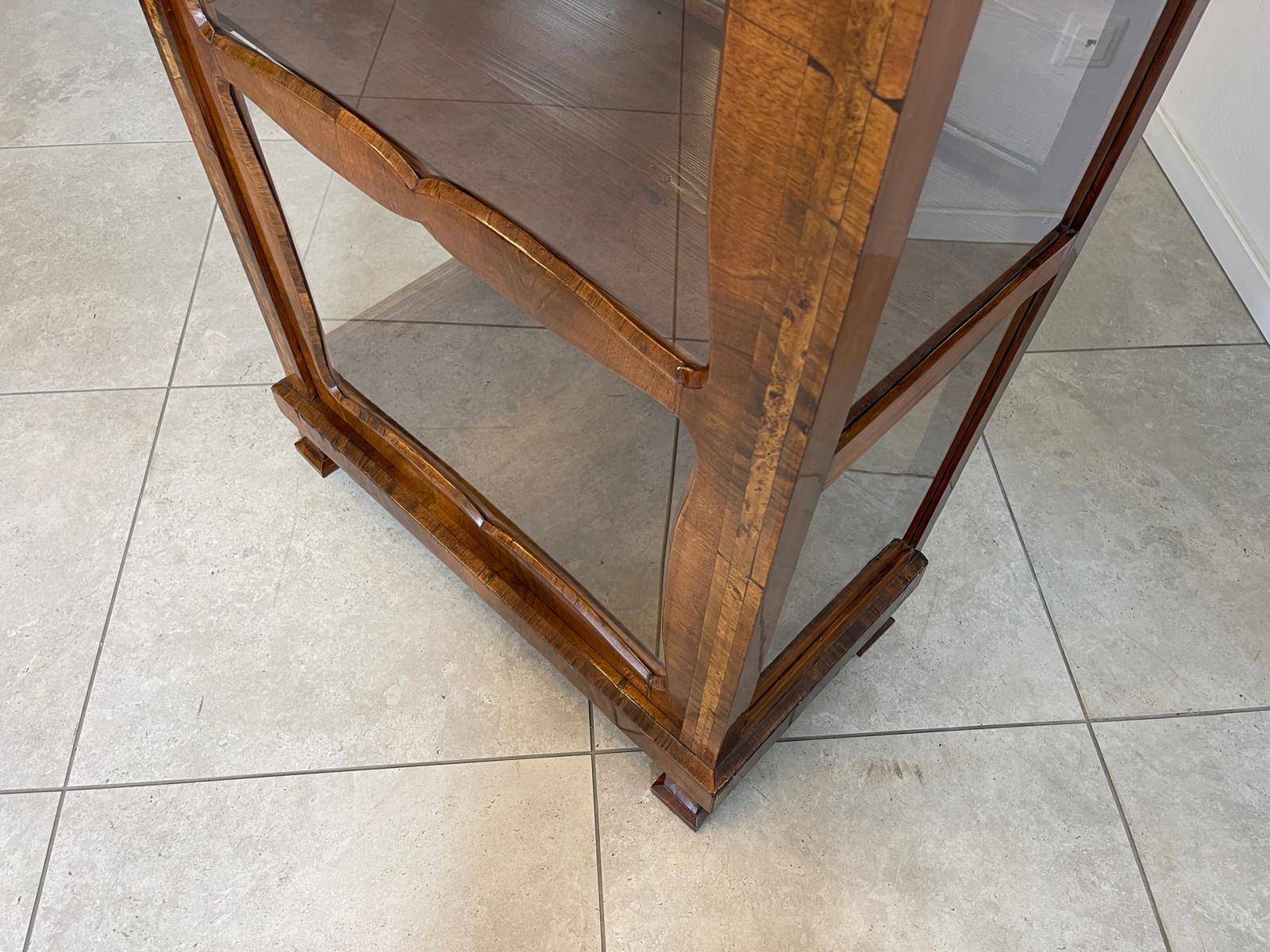 Originale Biedermeier Vitrine Glasschrank Antiquität Bücherschrank G1674
